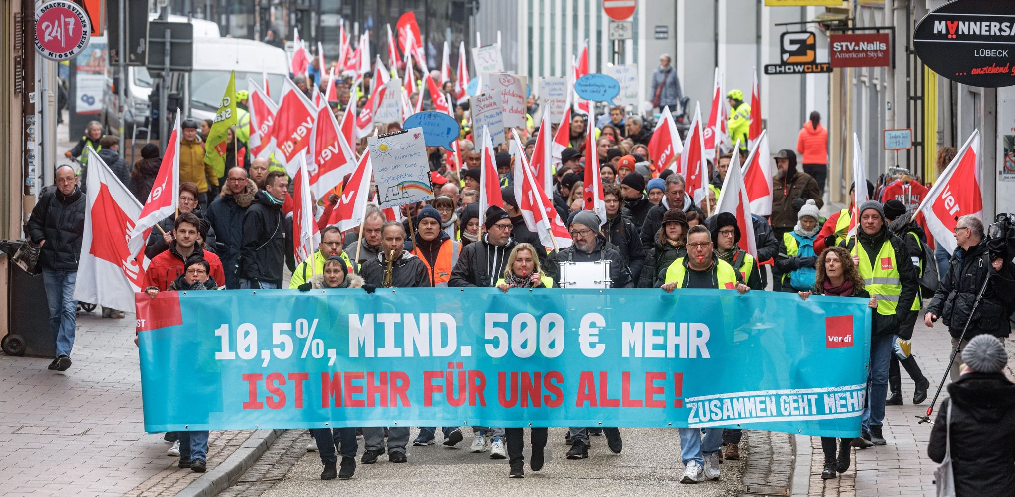 Verdi schließt Ausweitung der Warnstreiks nicht aus