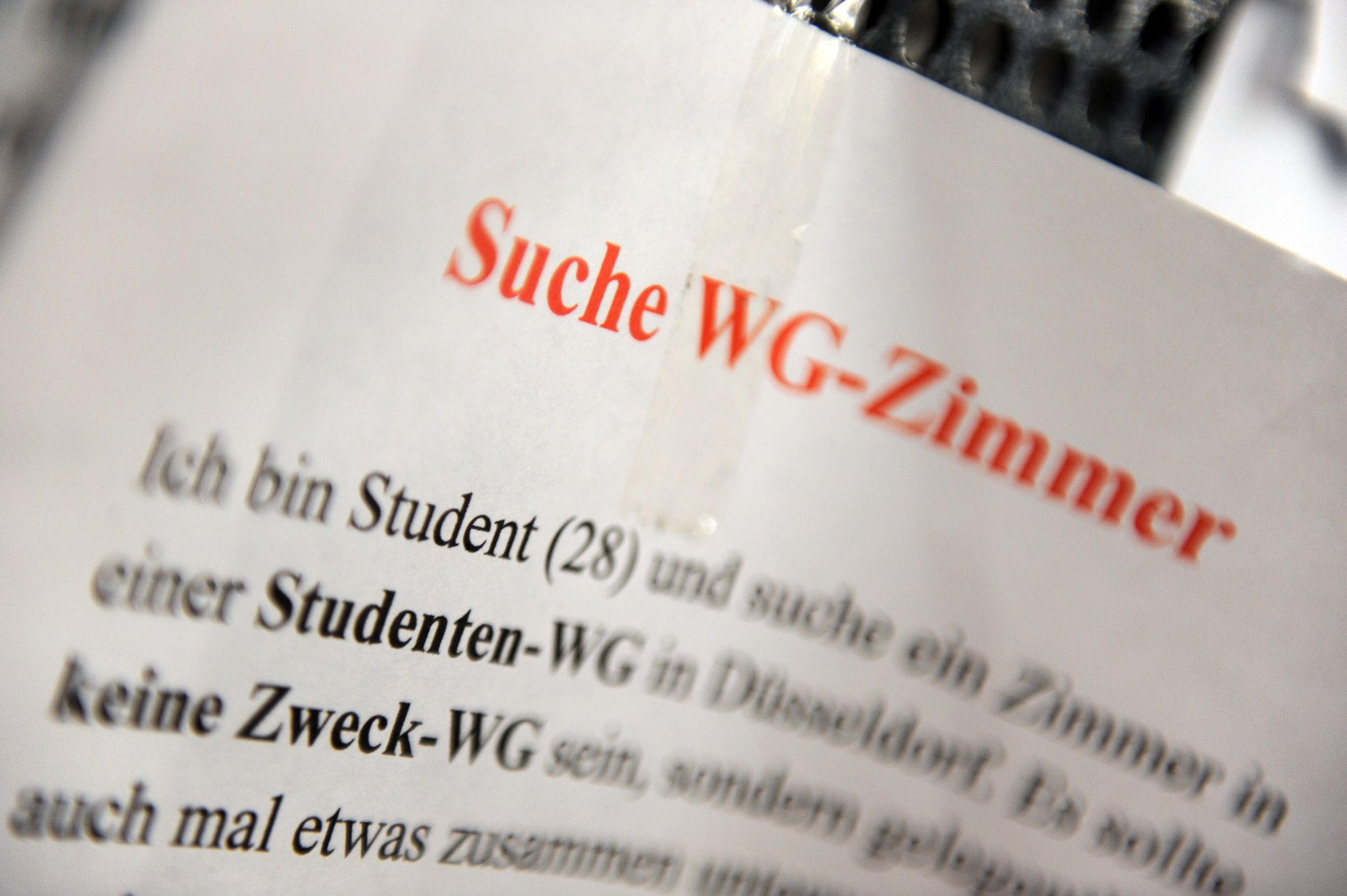 Miete für WG-Zimmer für Studierende wird immer teurer