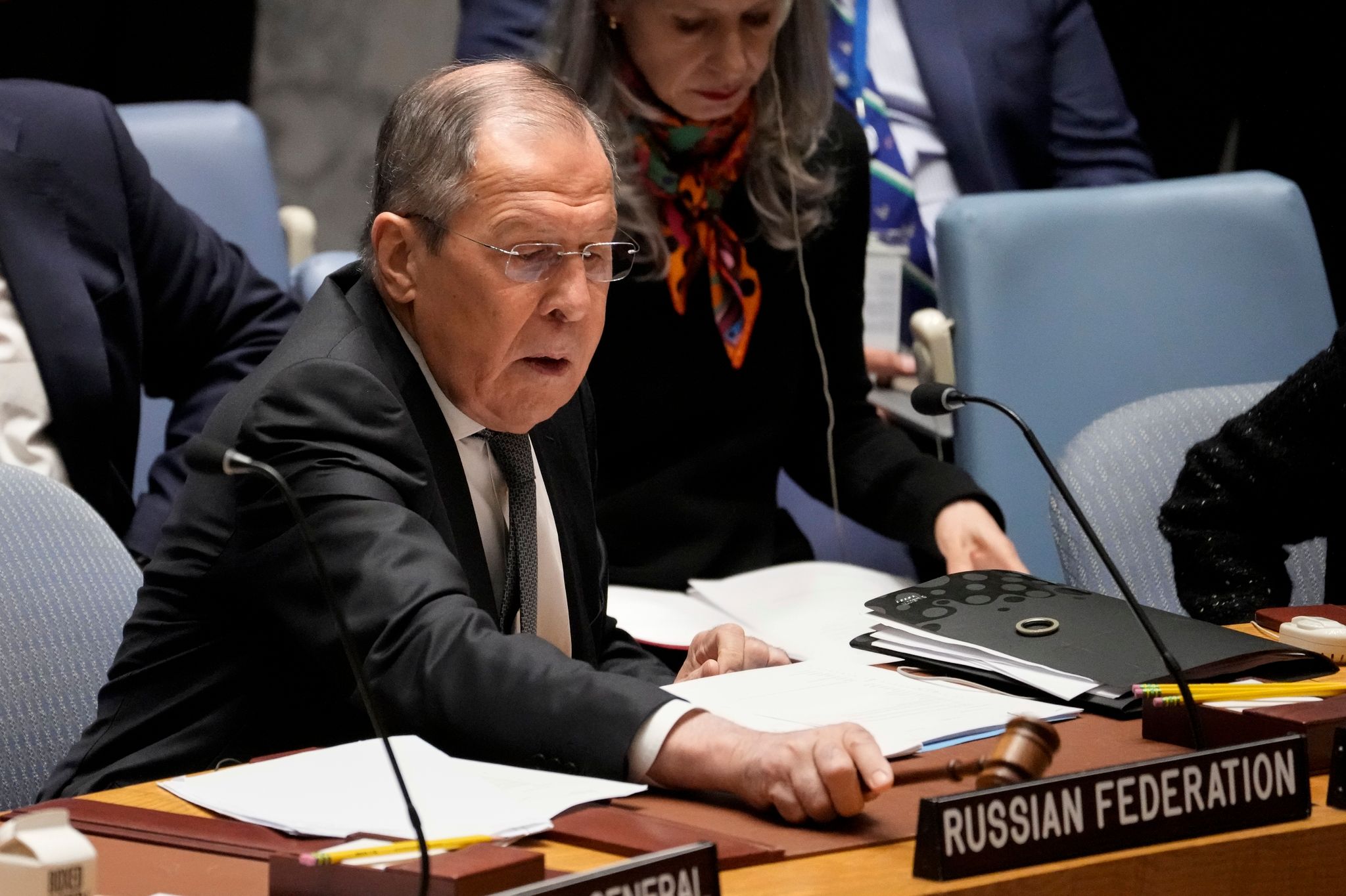 Lawrow verteidigt vor UN Einmarsch in die Ukraine