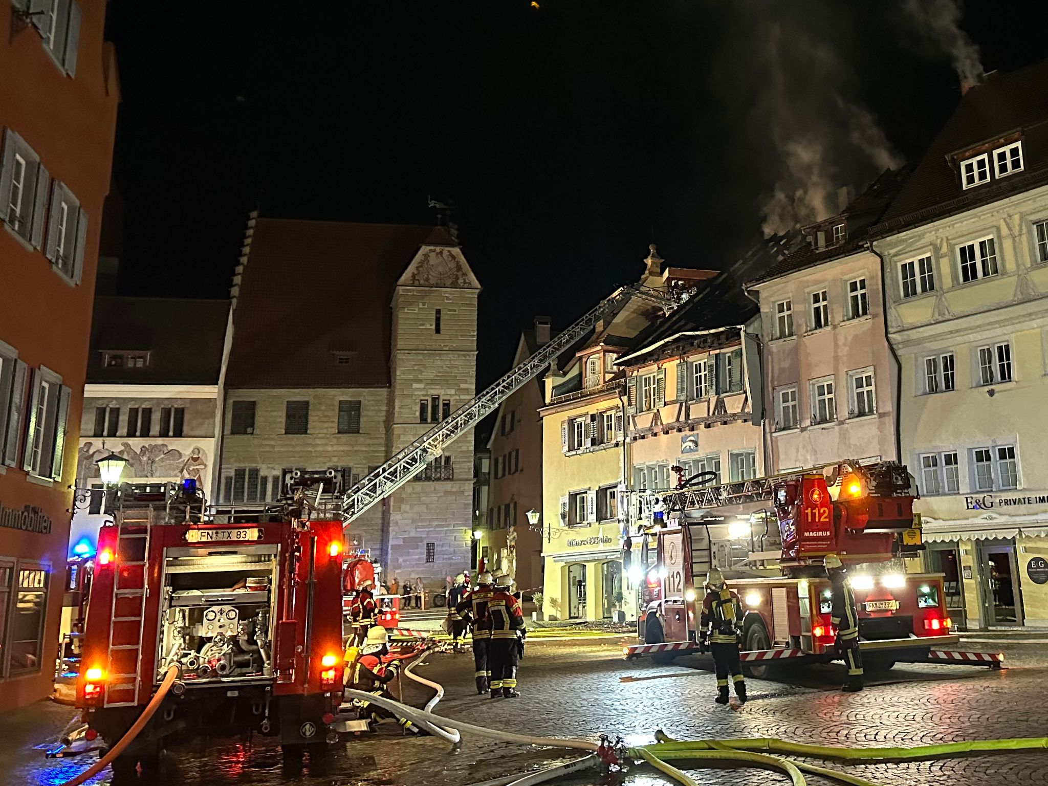 Millionenschaden nach Brand in Altstadt am Bodensee