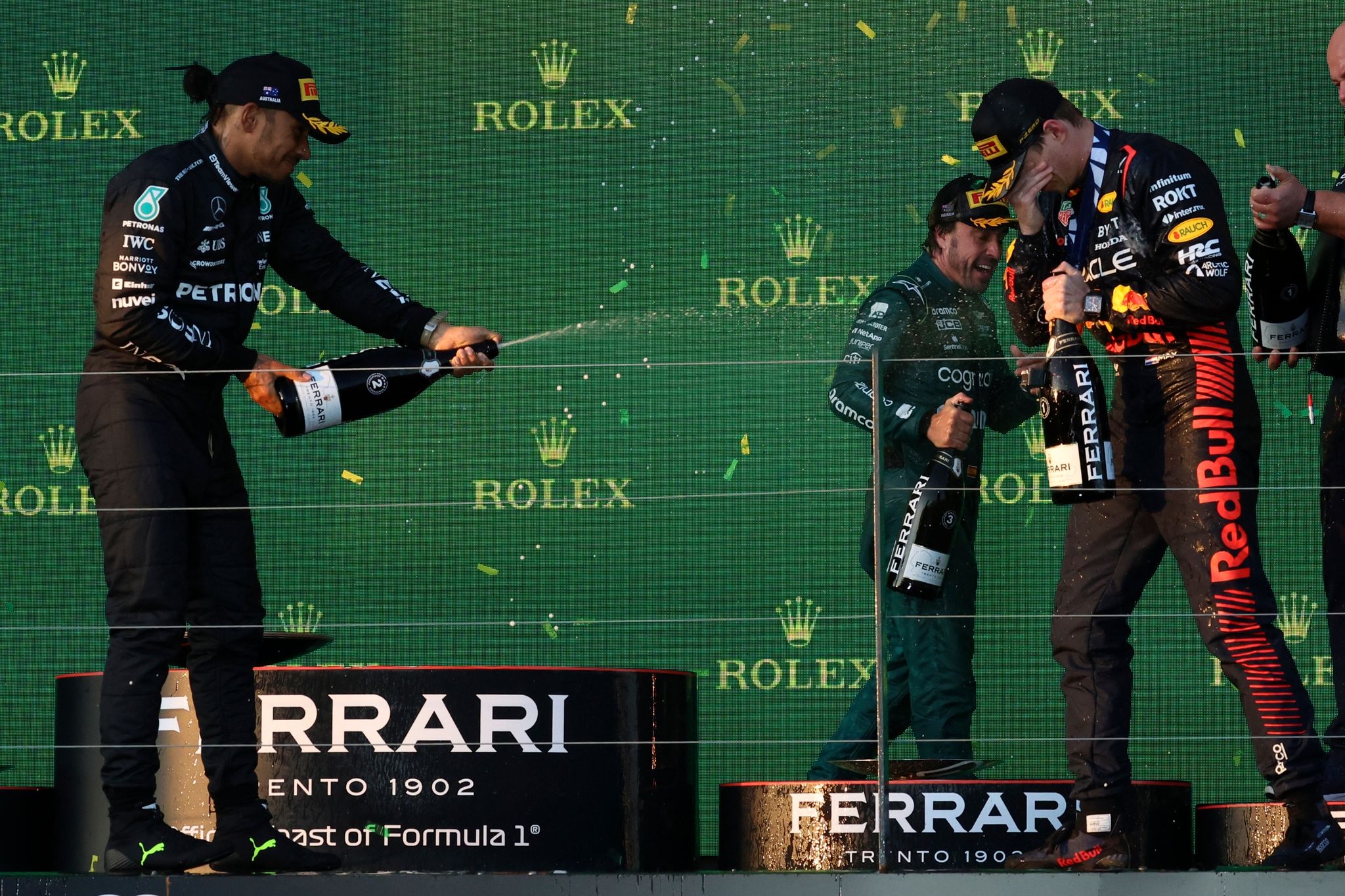 Hamiltons kleiner Sieg: Immerhin Verstappen einmal überholt