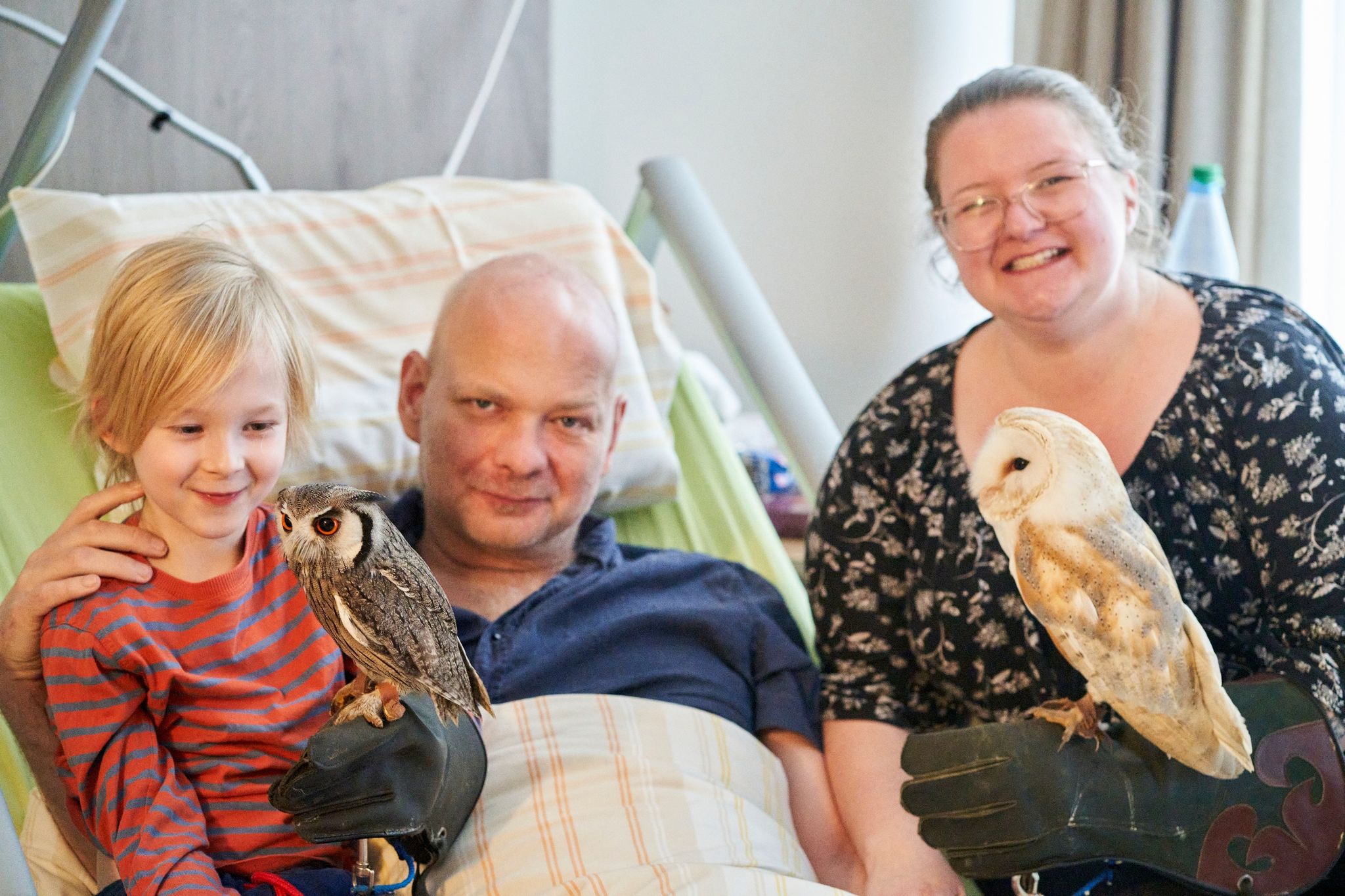 «Balsam für die Seele»: Wenn Eulen im Hospiz zu Besuch sind