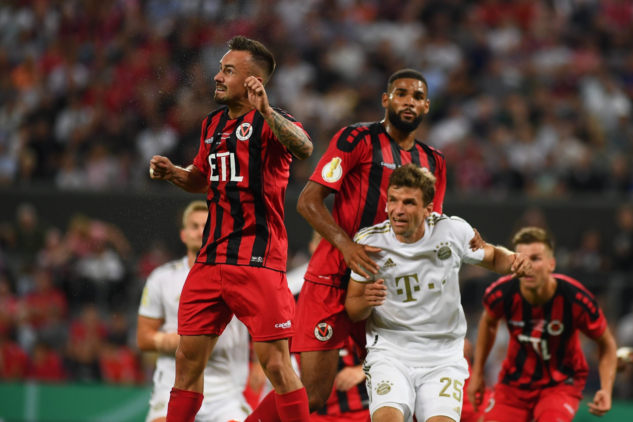28. AUGUST 2022: Thomas Müller. Das Fußballspiel von DFB-Pokal Viktoria Koeln gegen FC Bayern München