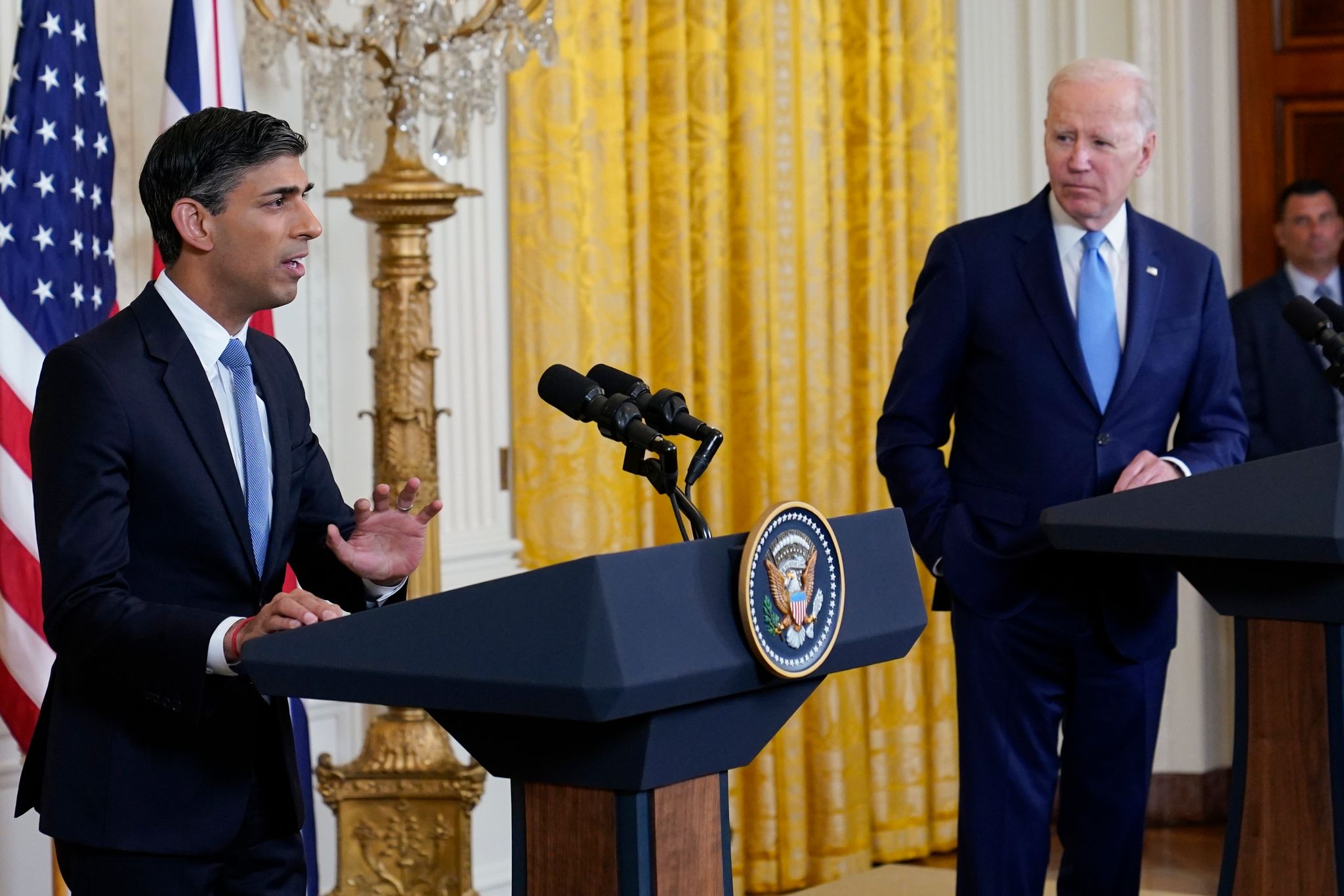 Show des Zusammenhalts: Sunak besucht Biden im Weißen Haus