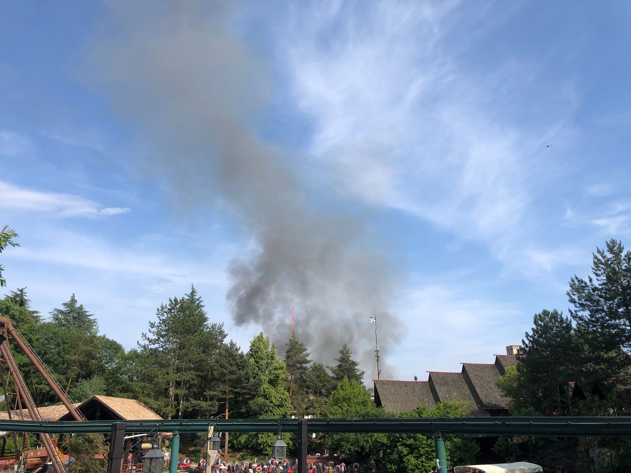 Brand im Europa-Park Rust