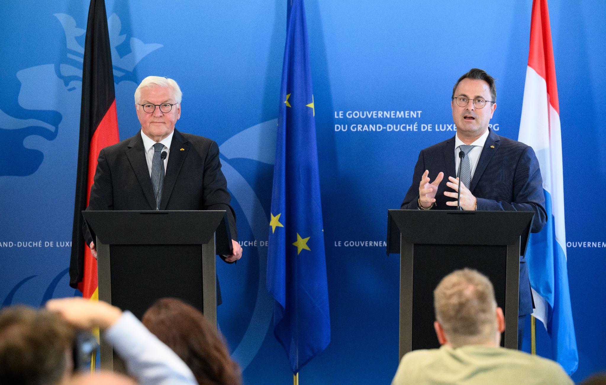 Steinmeier und Bettel: Binnengrenzen müssen offen bleiben