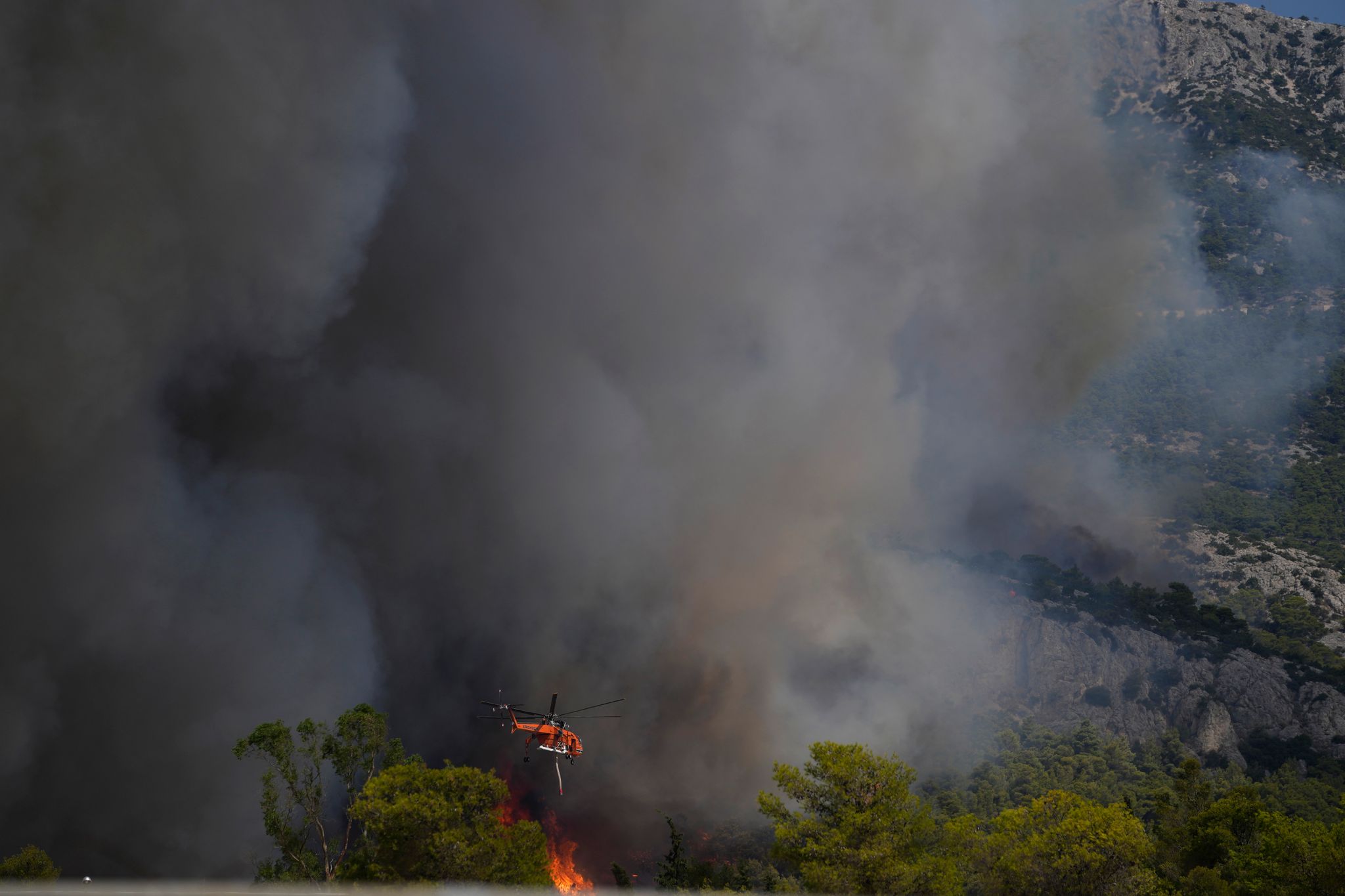 Brände in Griechenland «größte in der Geschichte der EU»