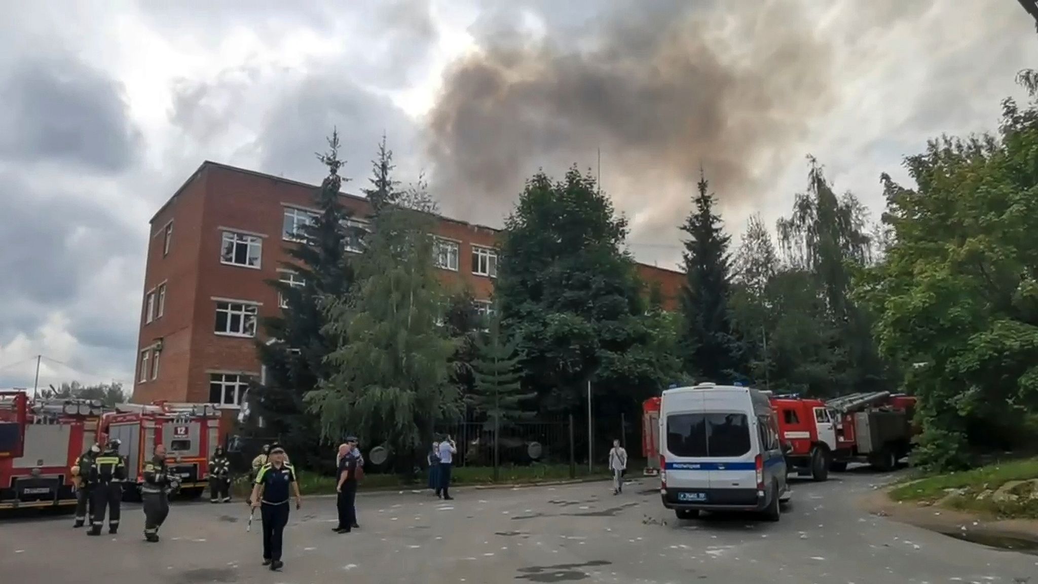Heftige Explosion auf Fabrikgelände nahe Moskau