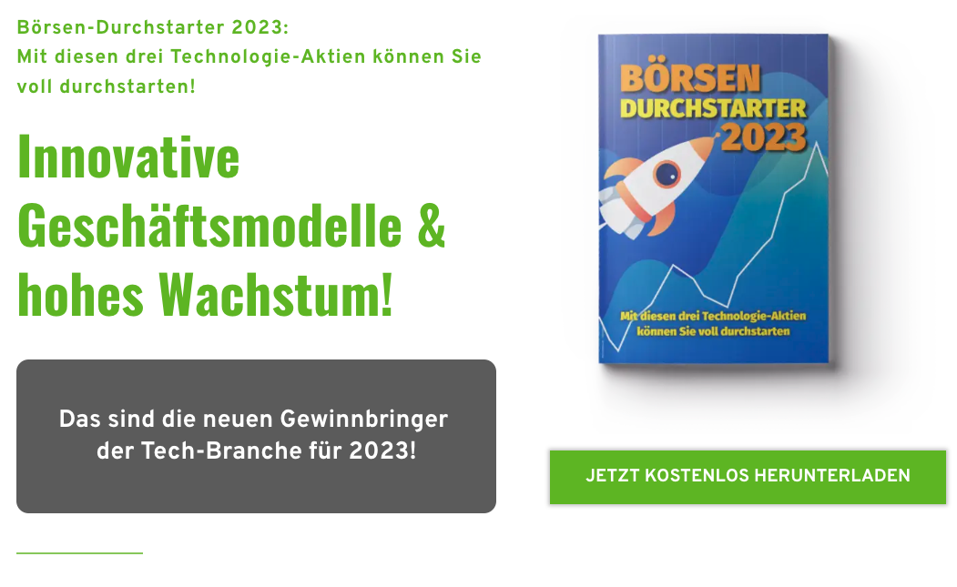 Börsen-Durchstarter 2023: Mit diesen drei Technologie-Aktien können Sie voll durchstarten!