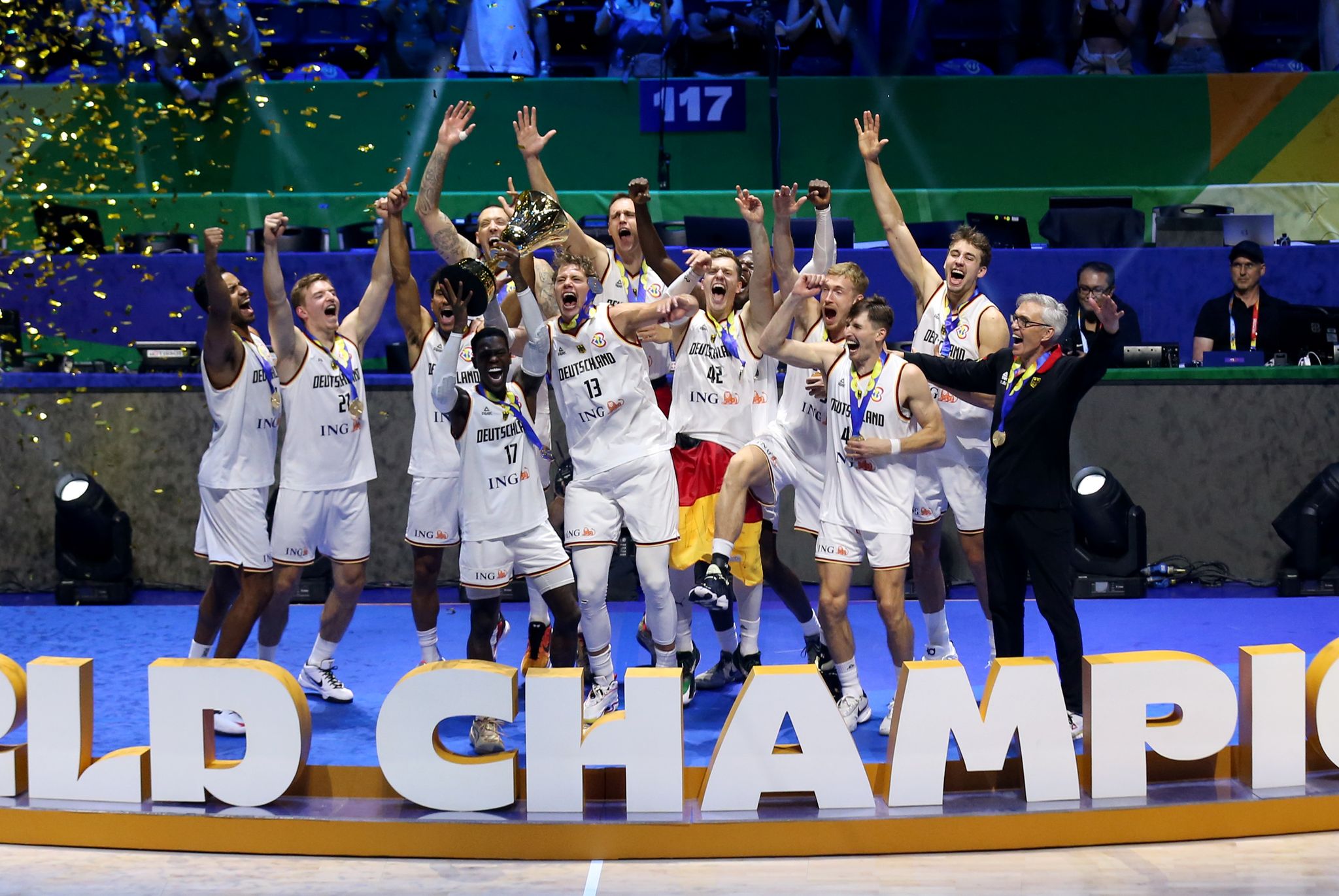 Toller Empfang für Basketball-Weltmeister
