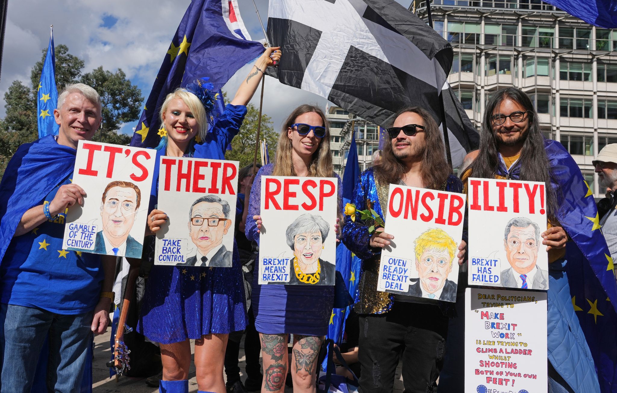 Brexit-Gegner protestieren für britischen EU-Wiederbeitritt