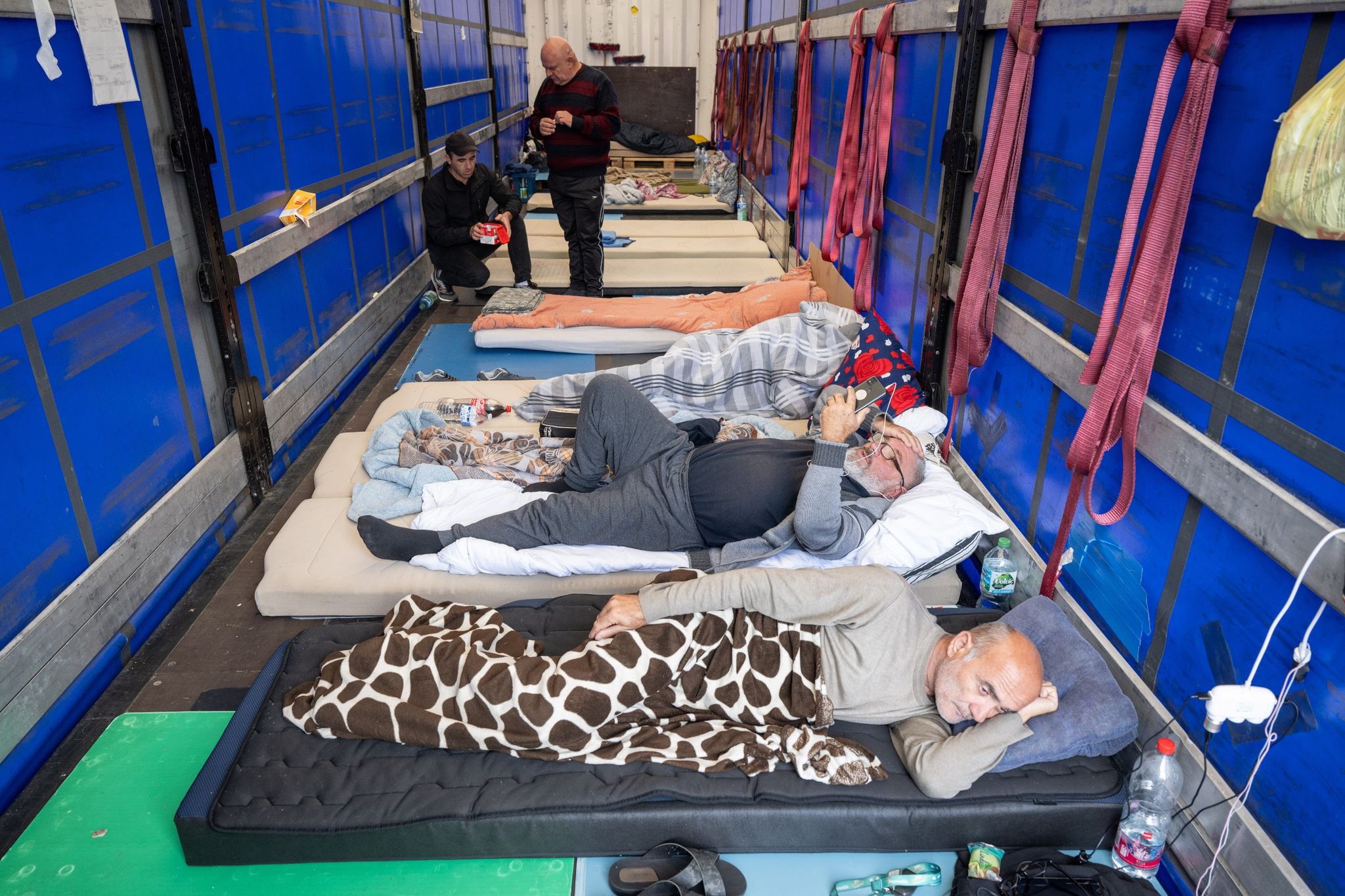 Gewerkschafter: Lkw-Fahrer im Hungerstreik