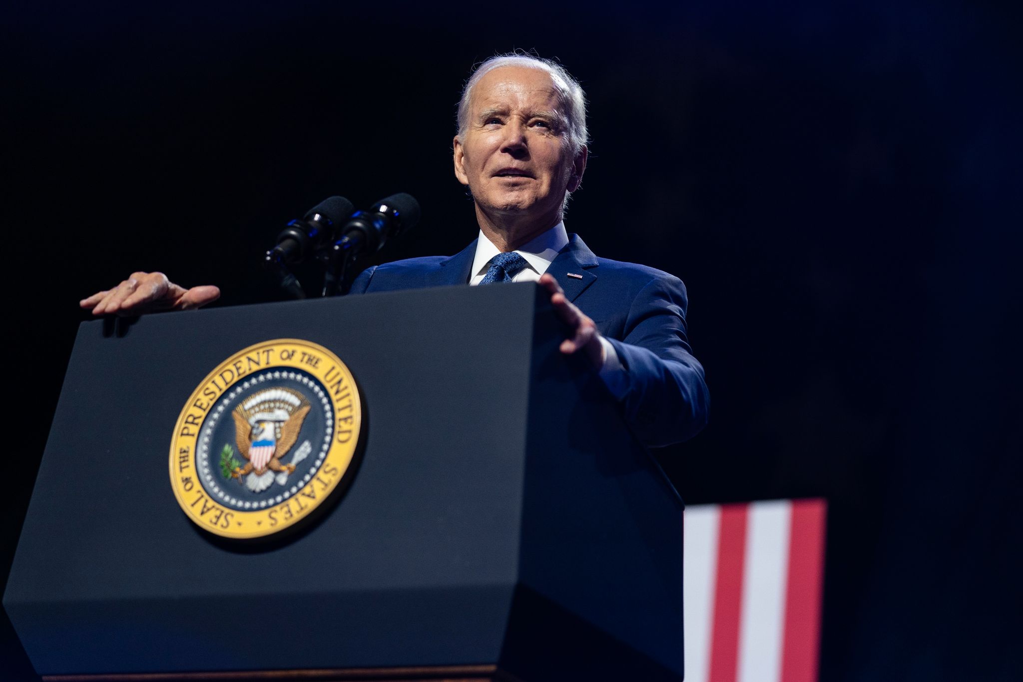 Aktivist unterbricht Biden-Rede und fordert Klimanotstand