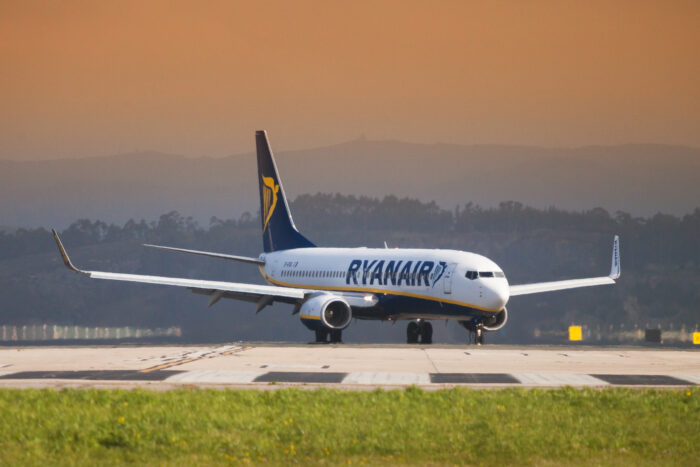 Ryanair Boing 737 Notlandung