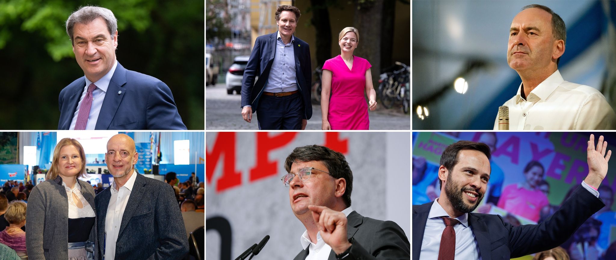 Von Söder bis Hagen: Die Spitzenkandidaten im Überblick
