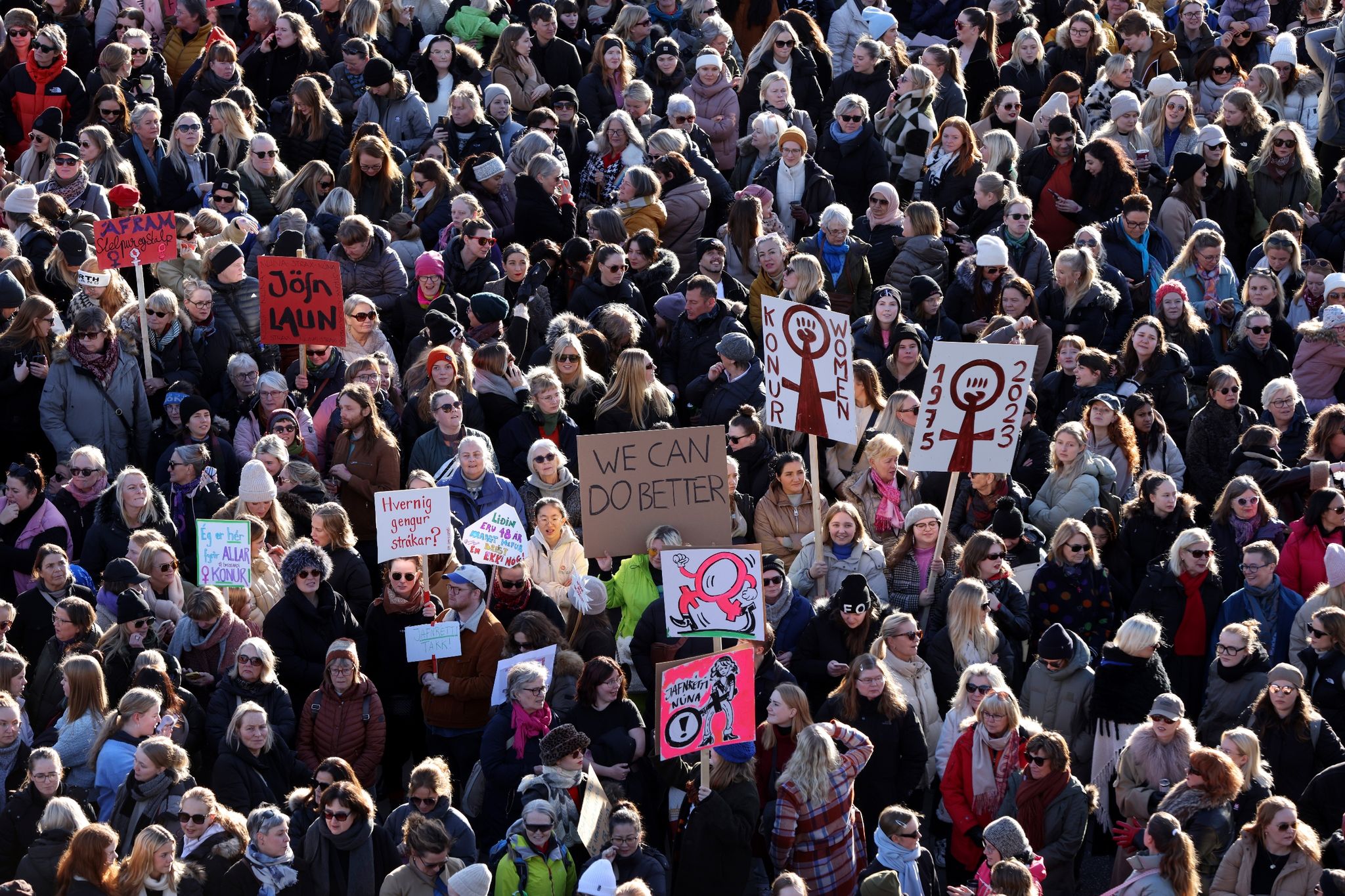 Großer Frauenstreik auf Island für mehr Gleichberechtigung