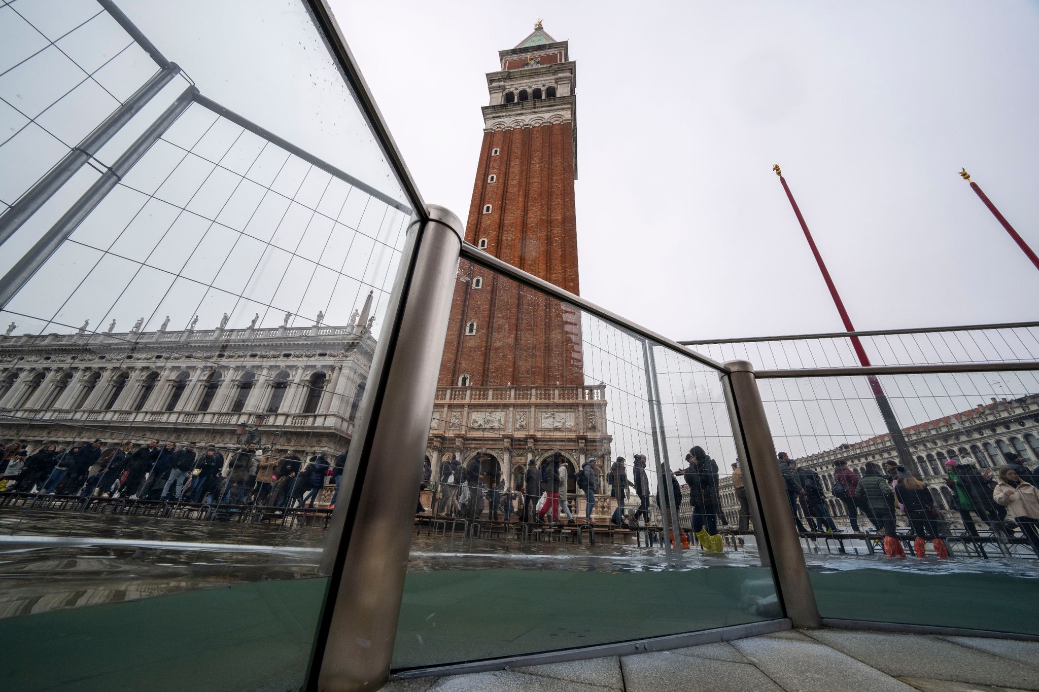 Flutschutztore bewahren Venedig vor dem Hochwasser