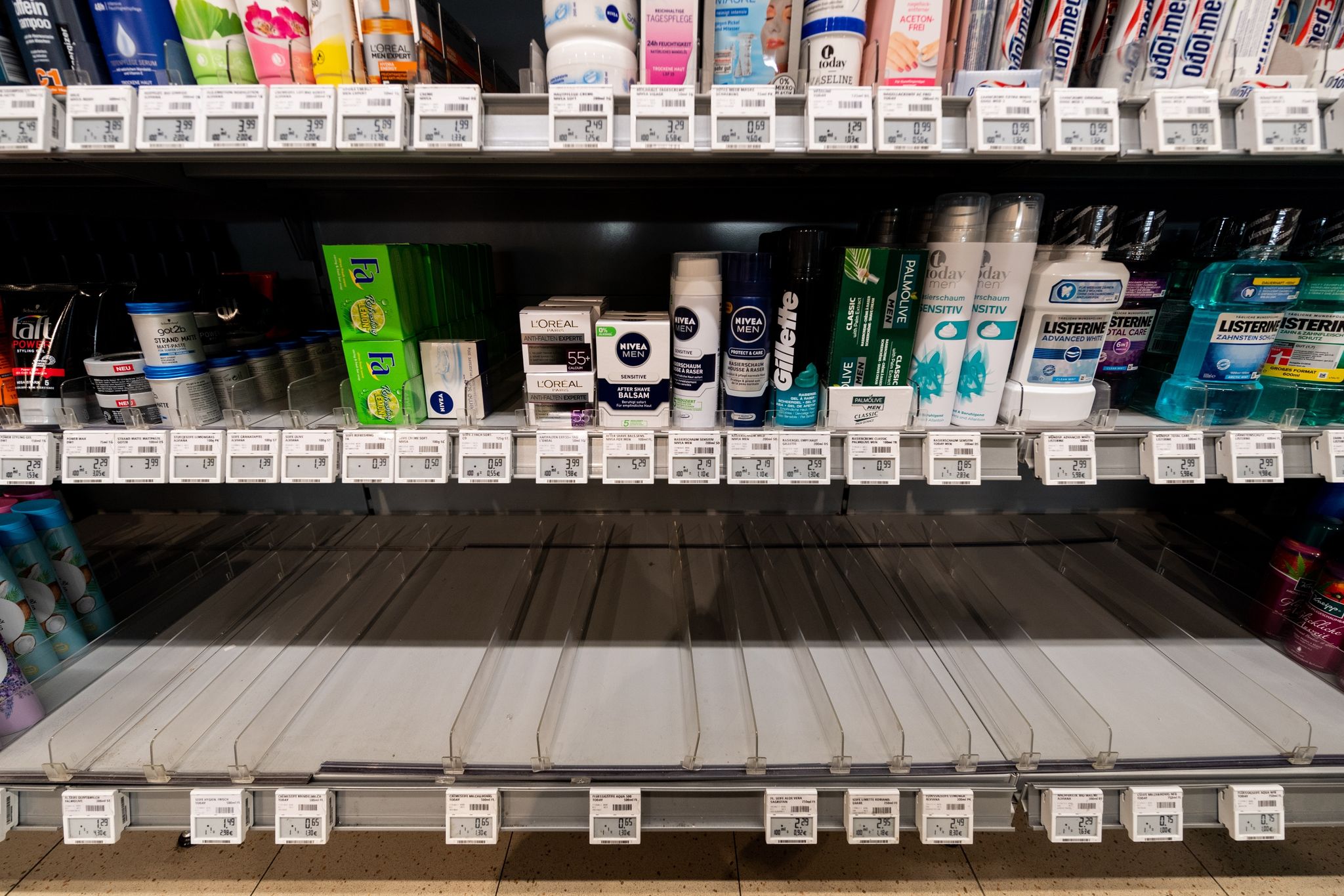 Frust über Lücken im Supermarktregal