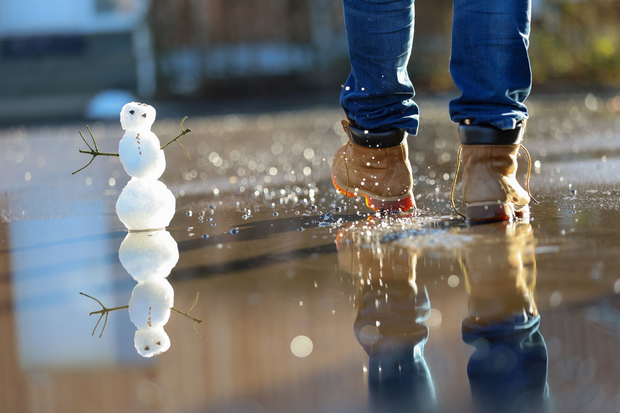 Der Schnee taut – Wasserstände steigen