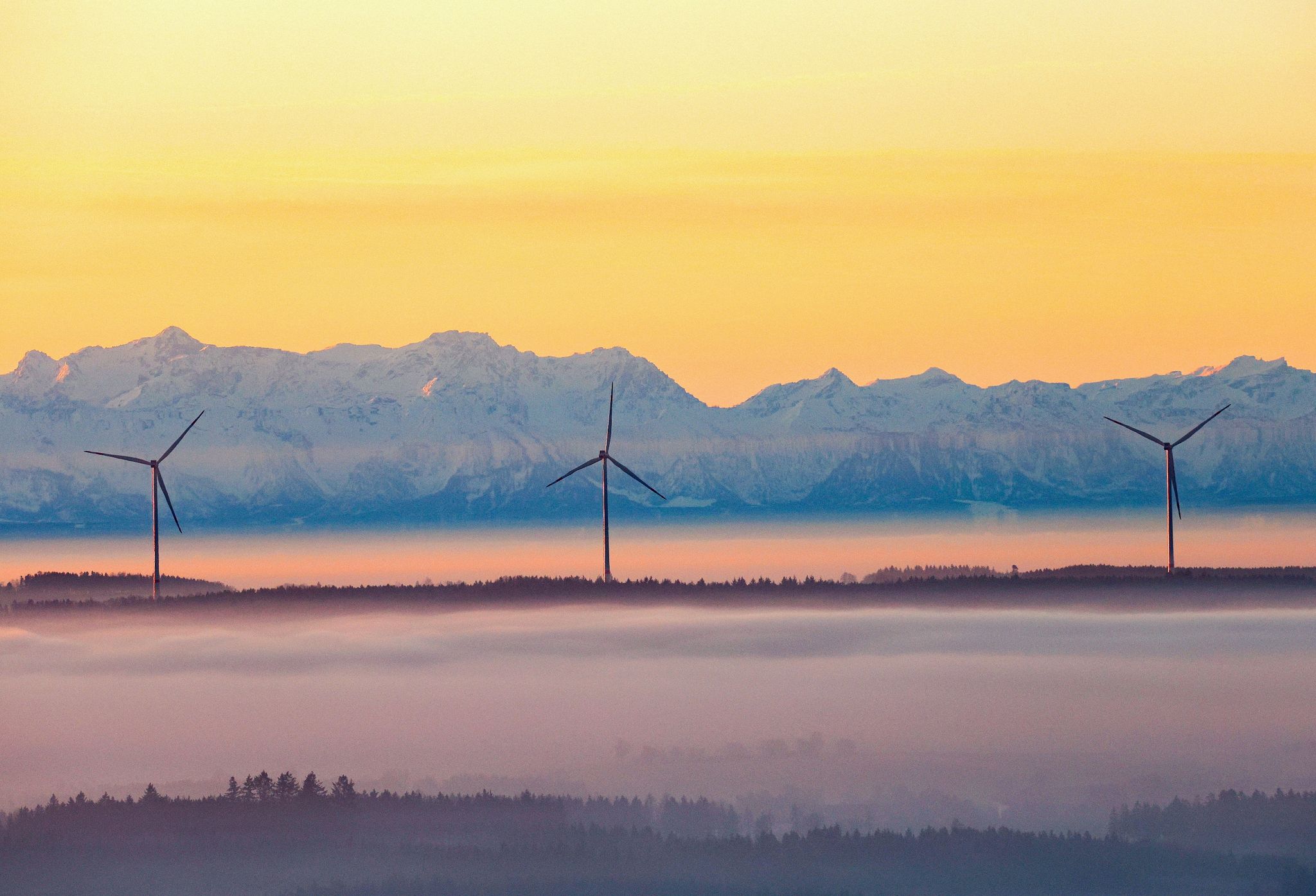 Trübes Wetter im Norden, Sonne in der Südhälfte