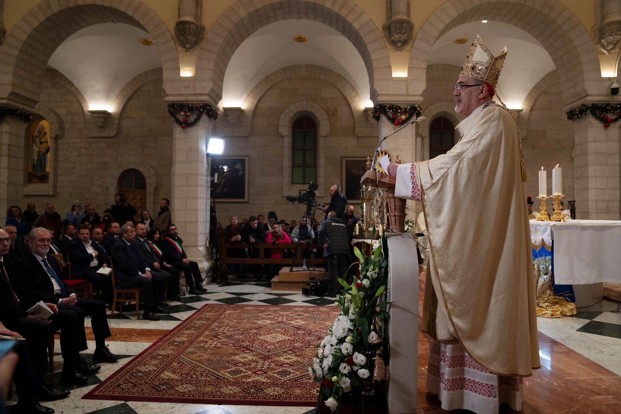 Messe in Bethlehem: Solidarität mit Menschen in Gaza