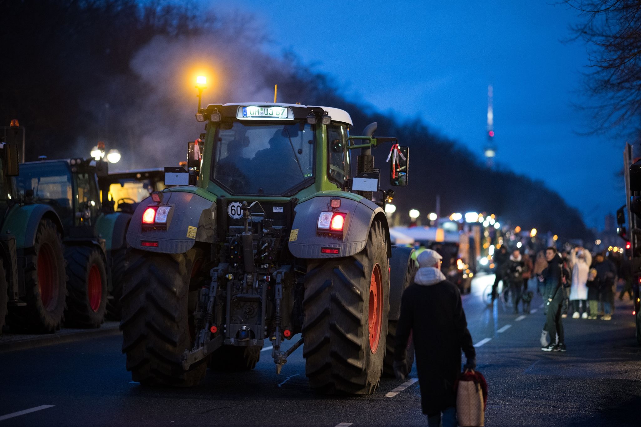 Höhepunkt der Bauernproteste: Großdemonstration in Berlin