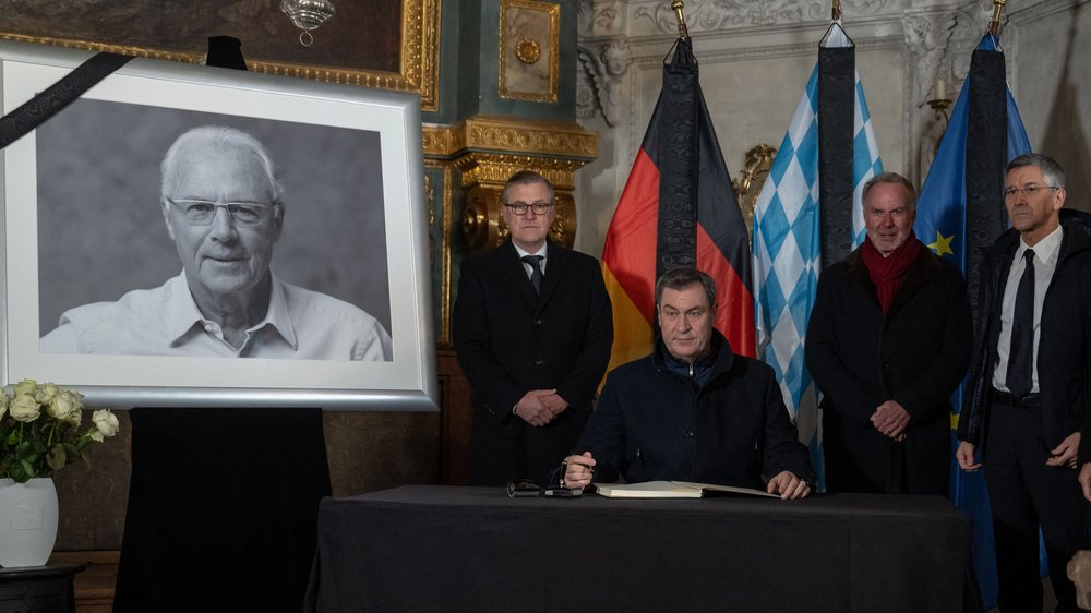 Markus Söder nimmt Abschied von Franz Beckenbauer