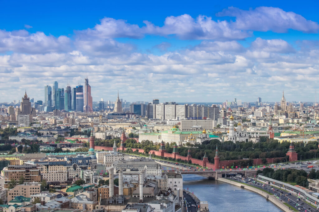 Größten Städte der Welt: Platz 12 Moskau - Panorama auf die Stadt Moskau inkl. Geschäftszentrum