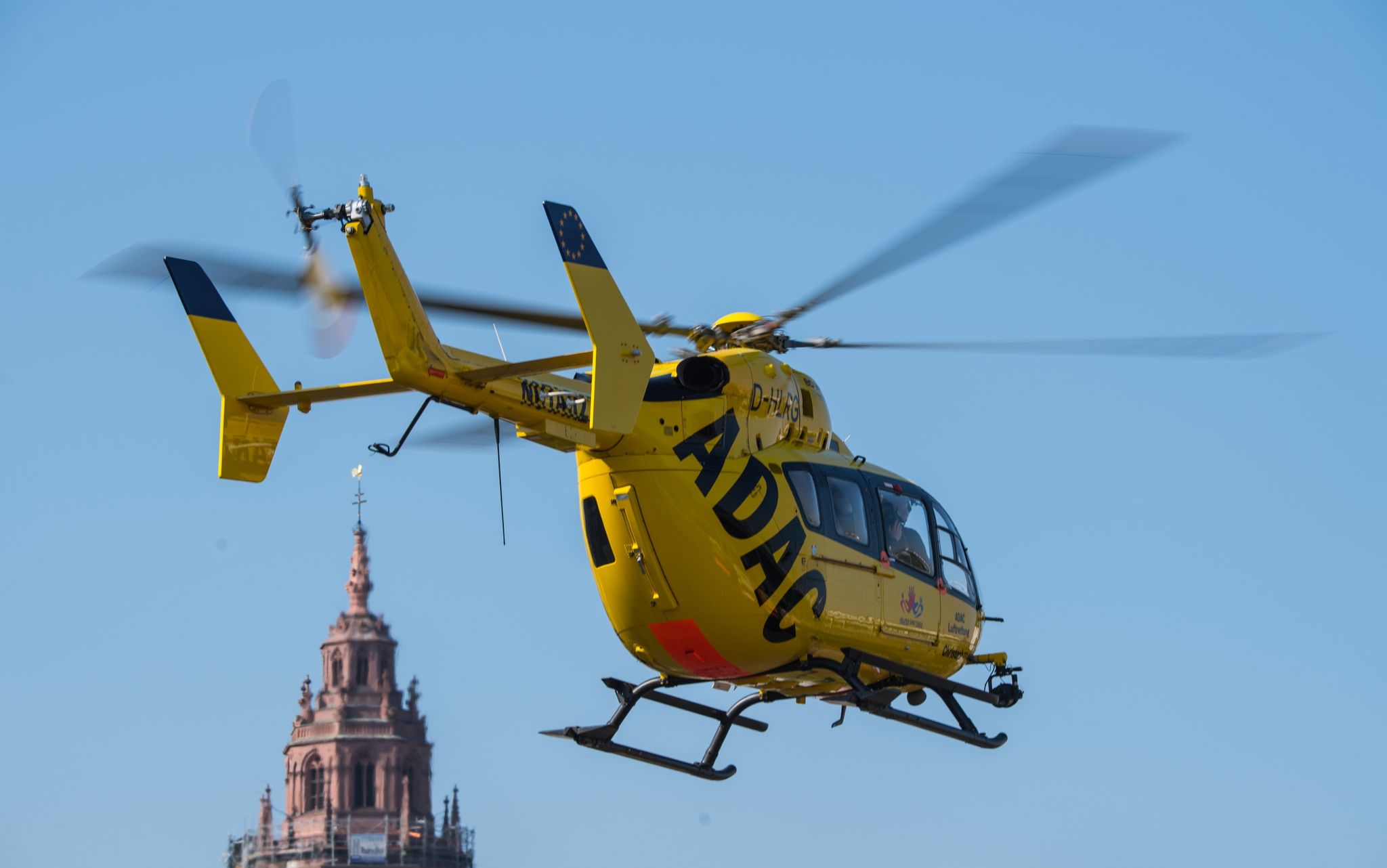 ADAC Rettungshubschrauber im Dauereinsatz