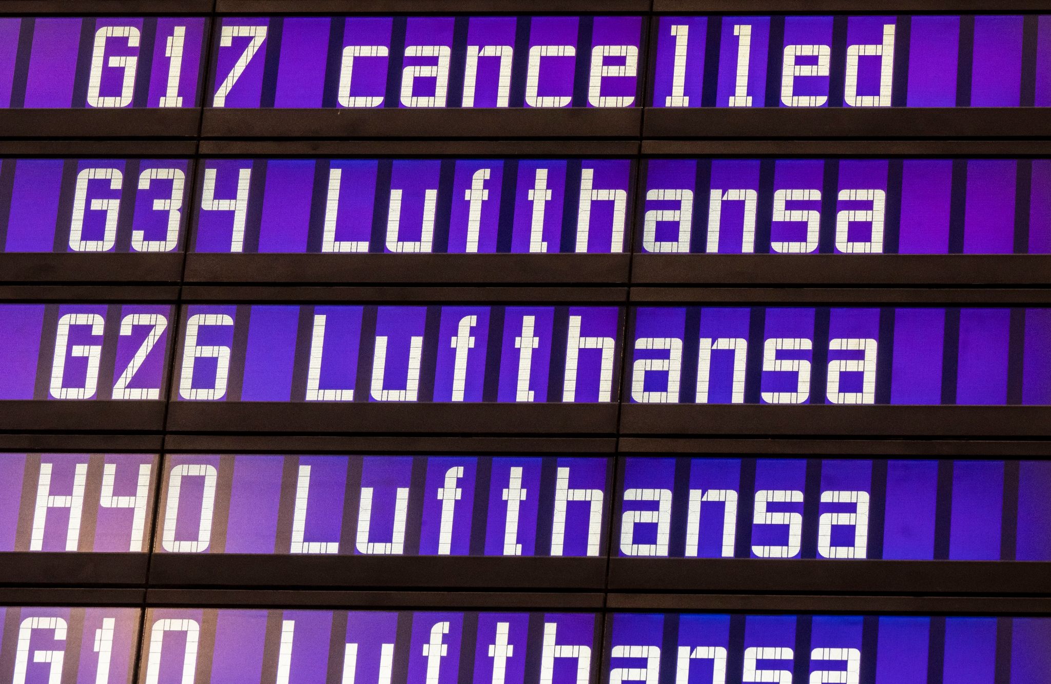 Lufthansa-Kabinenpersonal streikt in München