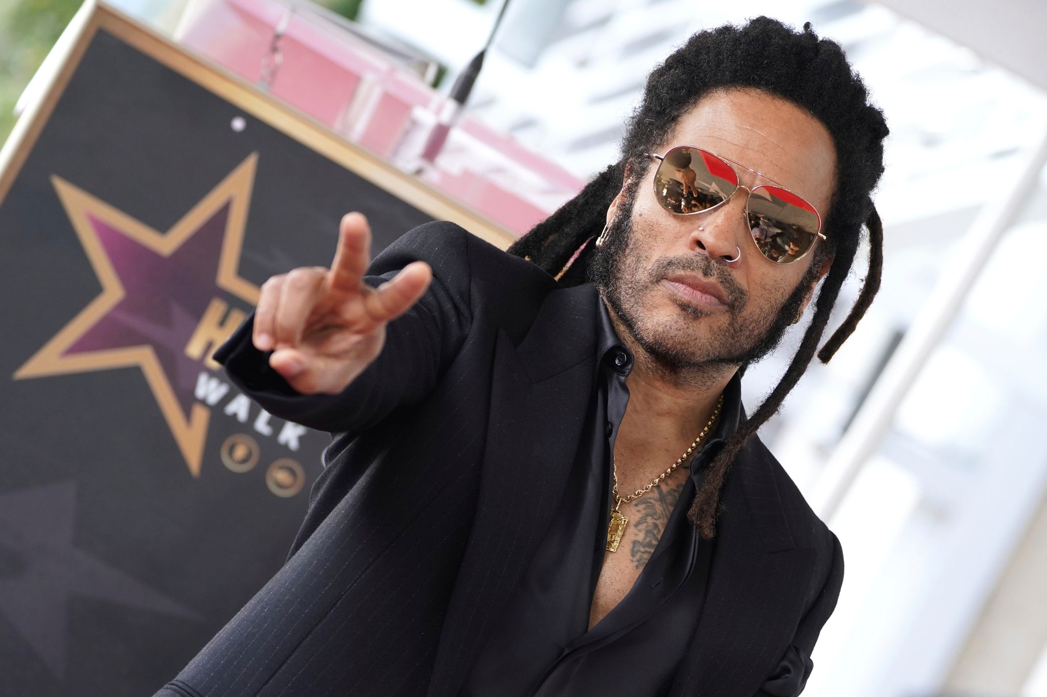 US-Rockstar Lenny Kravitz erhält Stern auf Hollywoods «Walk of Fame»