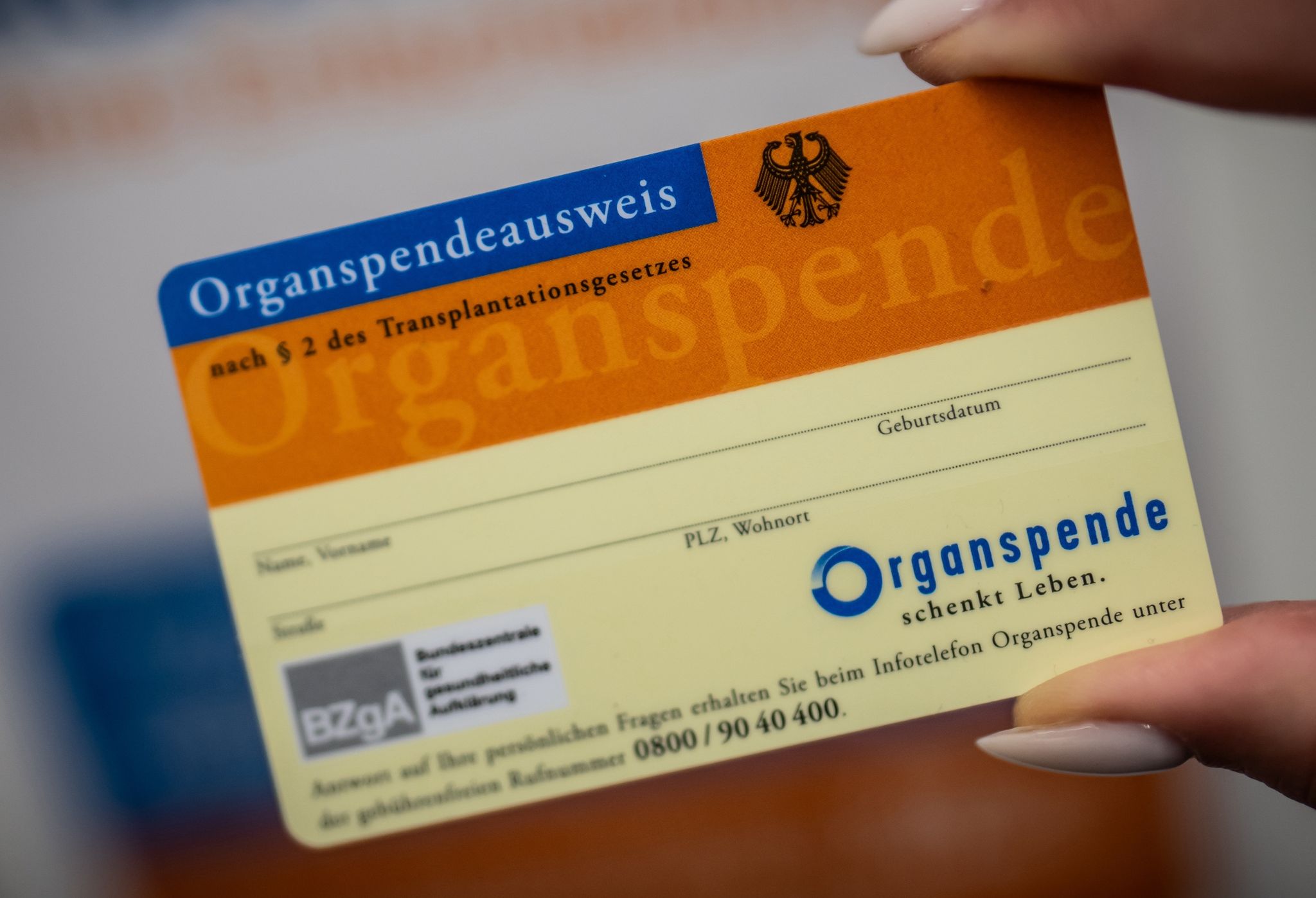 Fast 100.000 Einträge in neuem Register zu Organspenden