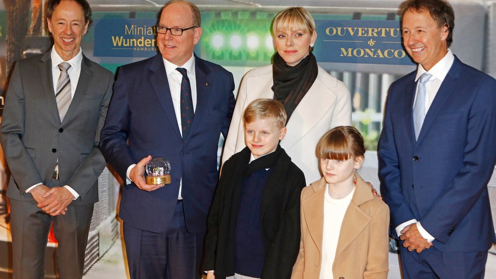 Monaco-Fürstenfamilie besucht Miniatur Wunderland in Hamburg