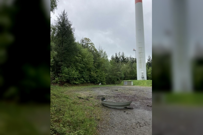 Windpark Hainhaus: Bauteile verloren, sofortige Stilllegung