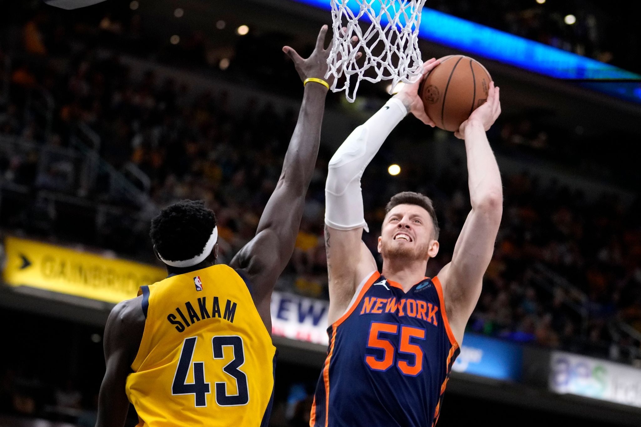Knicks erleiden herbe Niederlage gegen Pacers,New York liegt deutlich zurück, Hartenstein mit vier Punkten und fünf Assists.