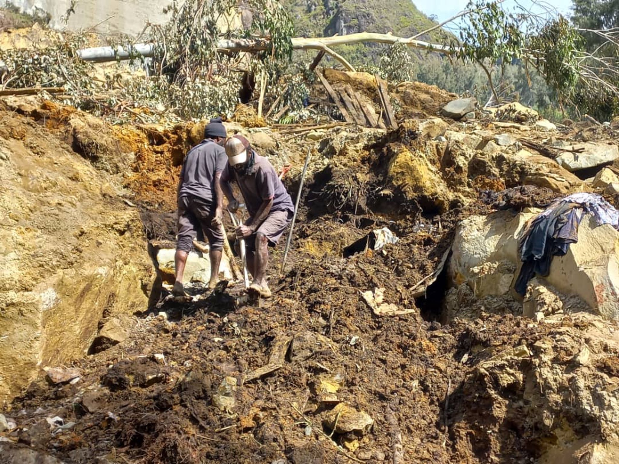 Trauer nach Erdrutsch in Papua-Neuguinea