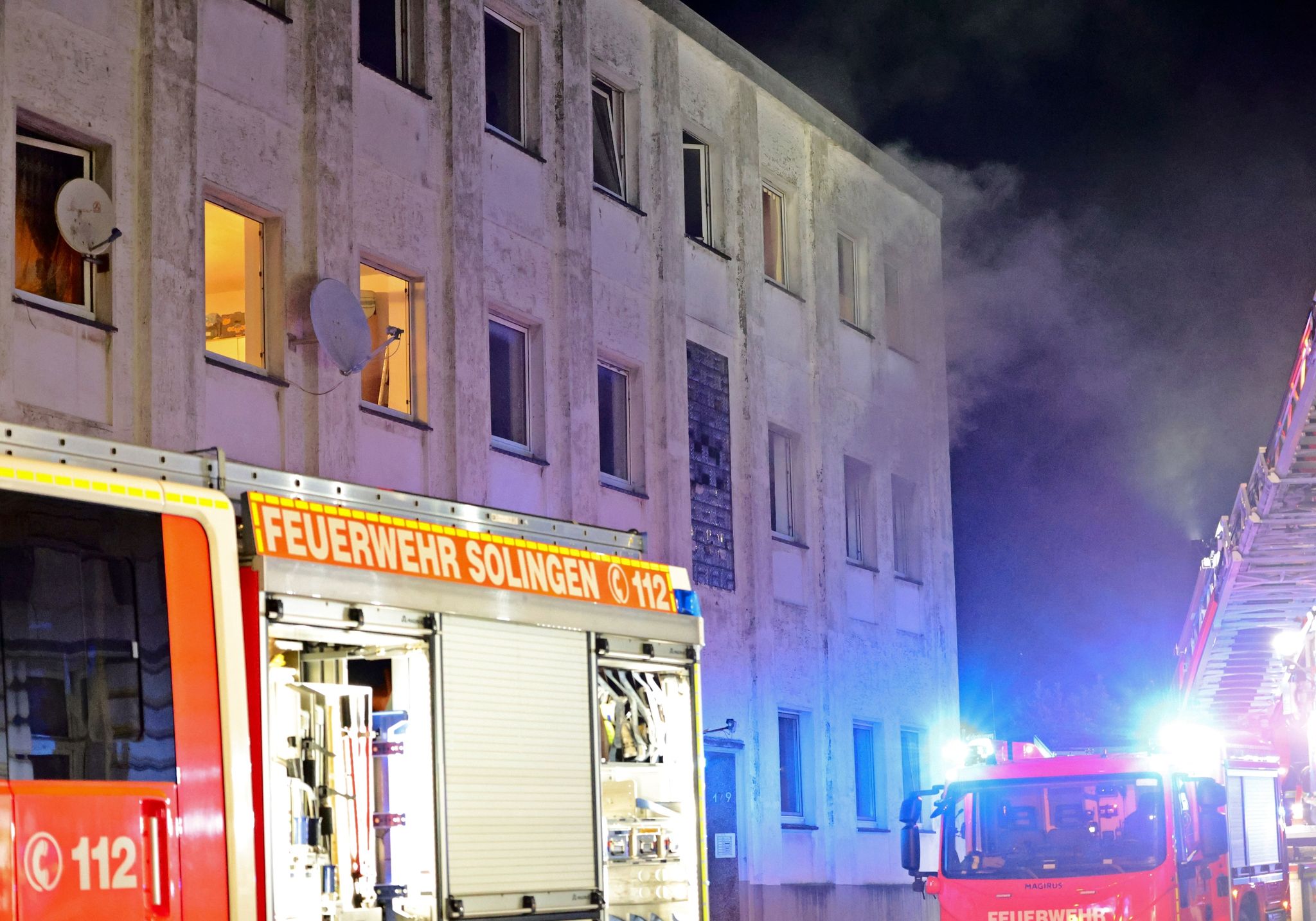 Feuer in Solingen: Ermittlungen wegen versuchten Mordes