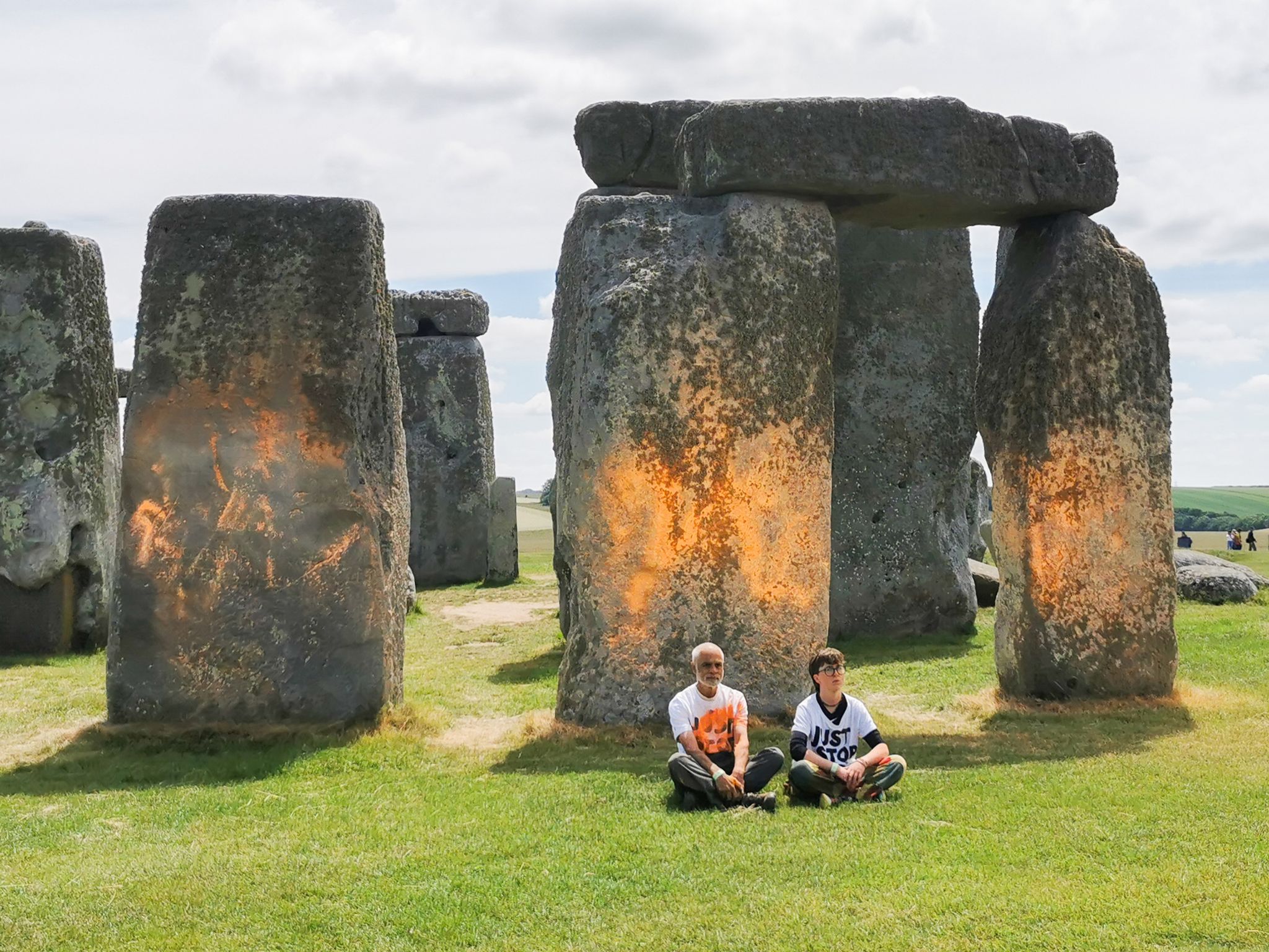 Klimademonstranten besprühen Stonehenge mit Farbe, fordern Ausstieg aus fossilen Brennstoffen