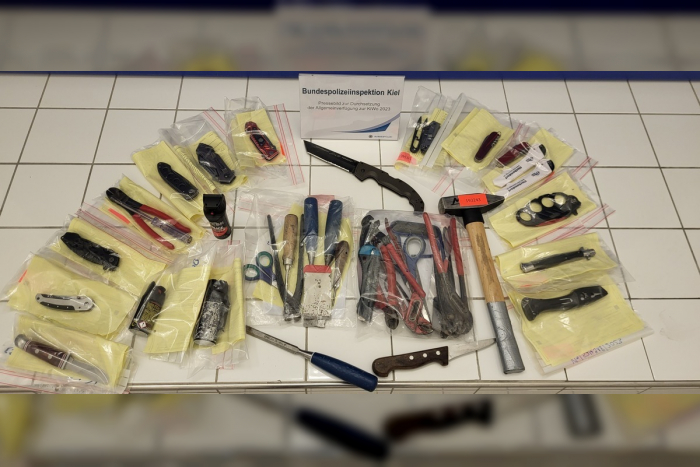 Verbot von Waffen und gefährlichen Gegenständen zur Kieler Woche