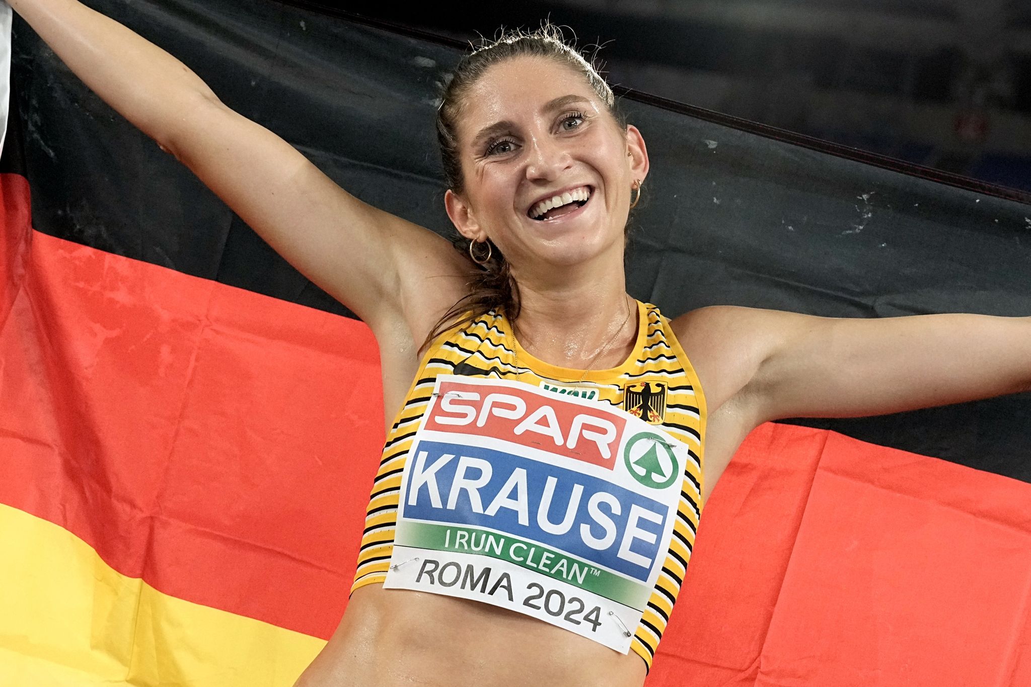 EM-Zweite Gesa Felicitas Krause erleichtert nach turbulentem Rennen