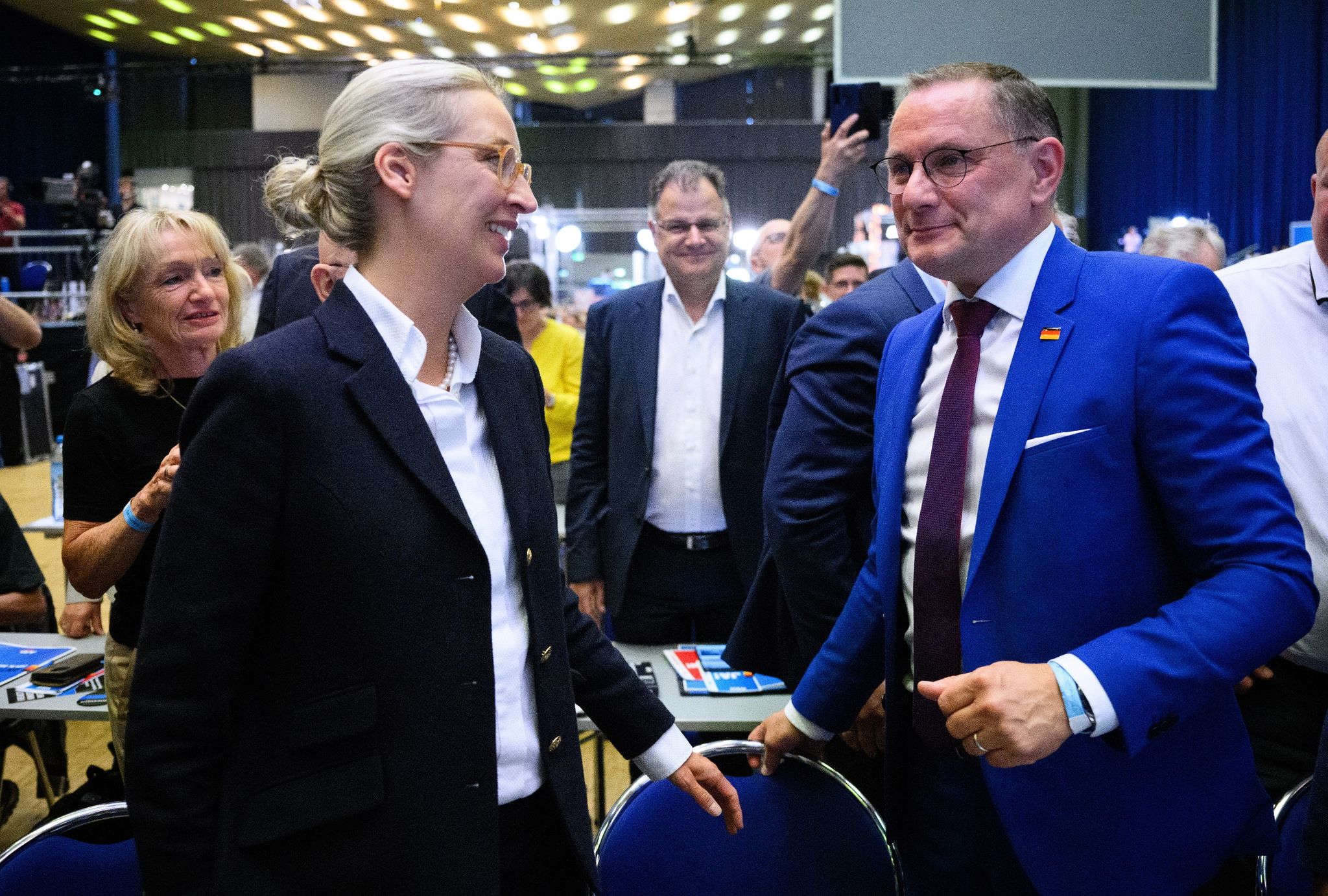 Weidel und Chrupalla als AfD-Chefduo wiedergewählt