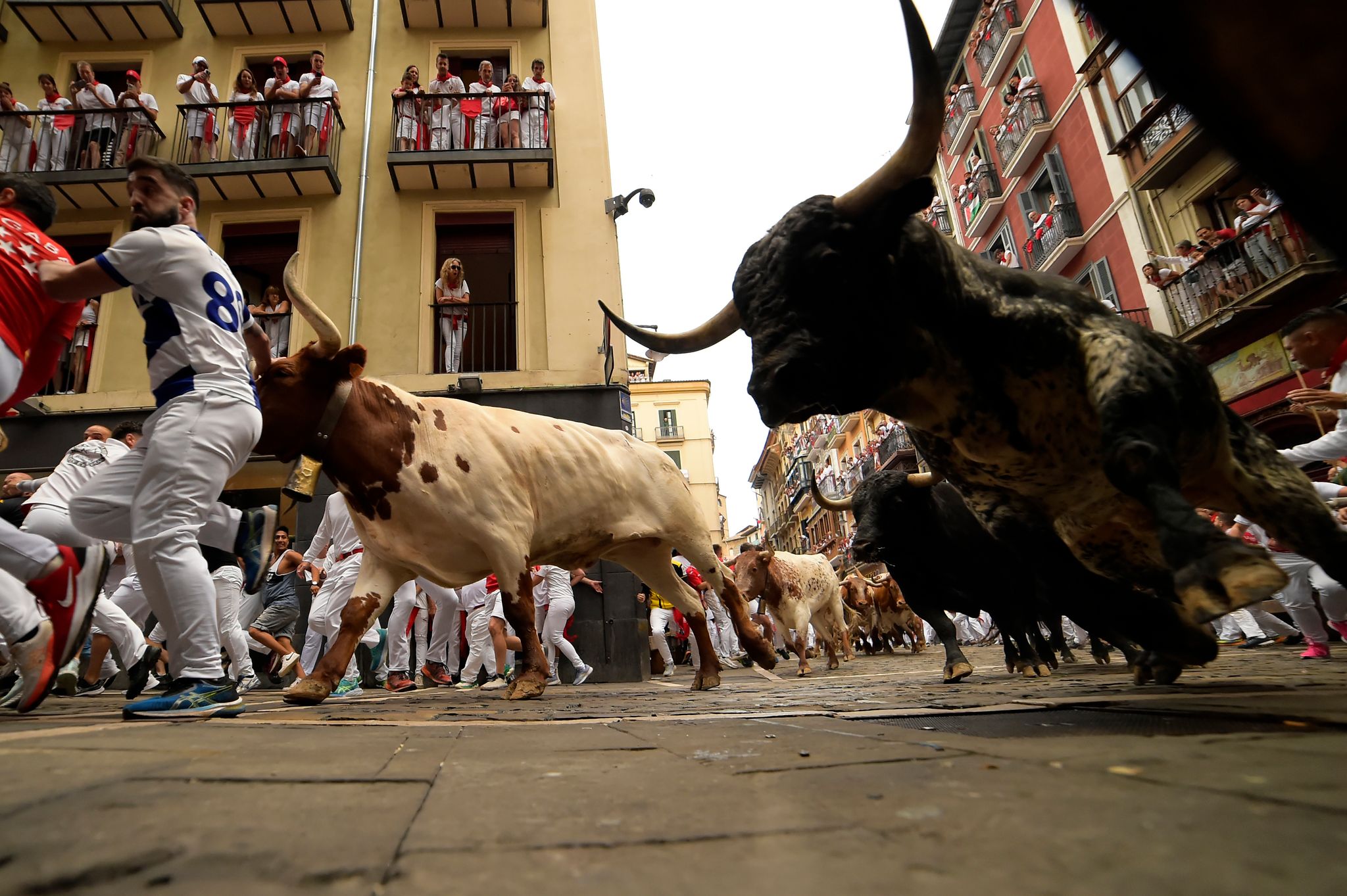 Stierhatz in Pamplona endet trotz übler Szenen glimpflich