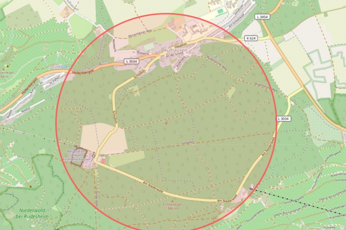 Fund einer Weltkriegsbombe in Aulhausen