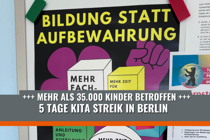 Kita Streik in Berlin