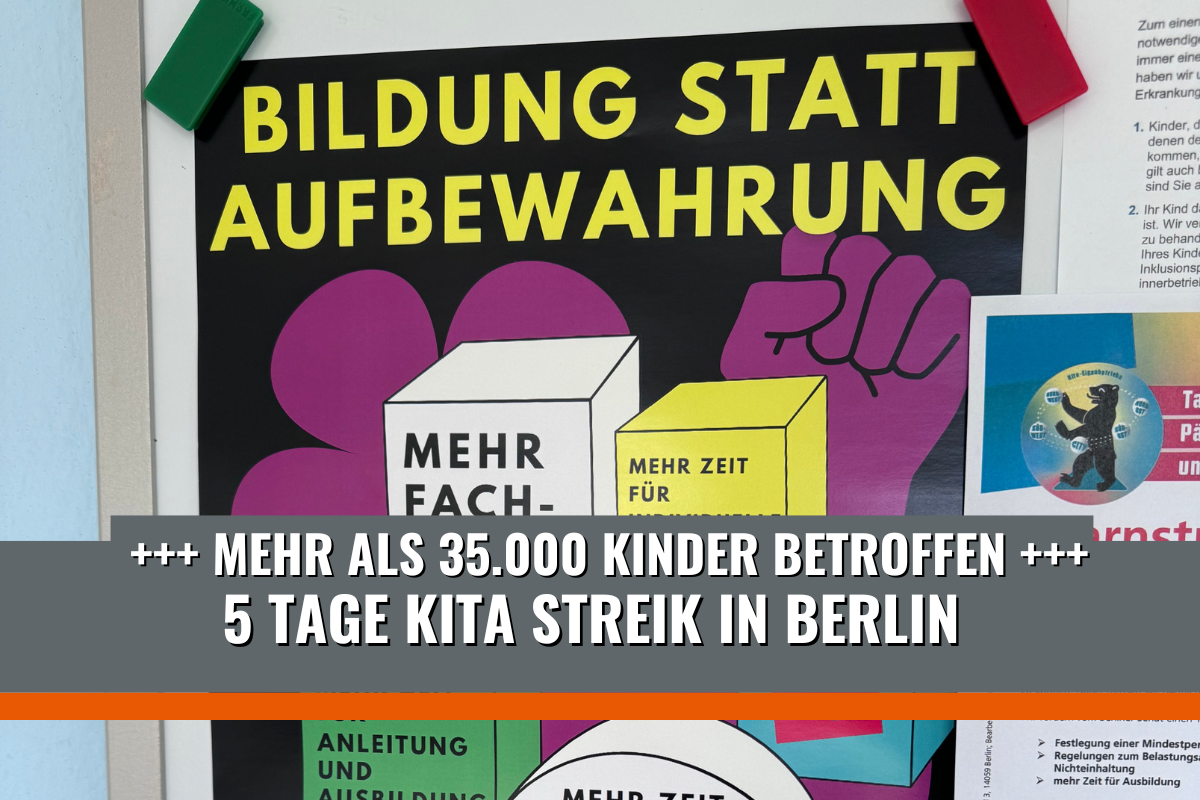Kita Streik in Berlin: Ein notwendiger Schritt für bessere Arbeitsbedingungen