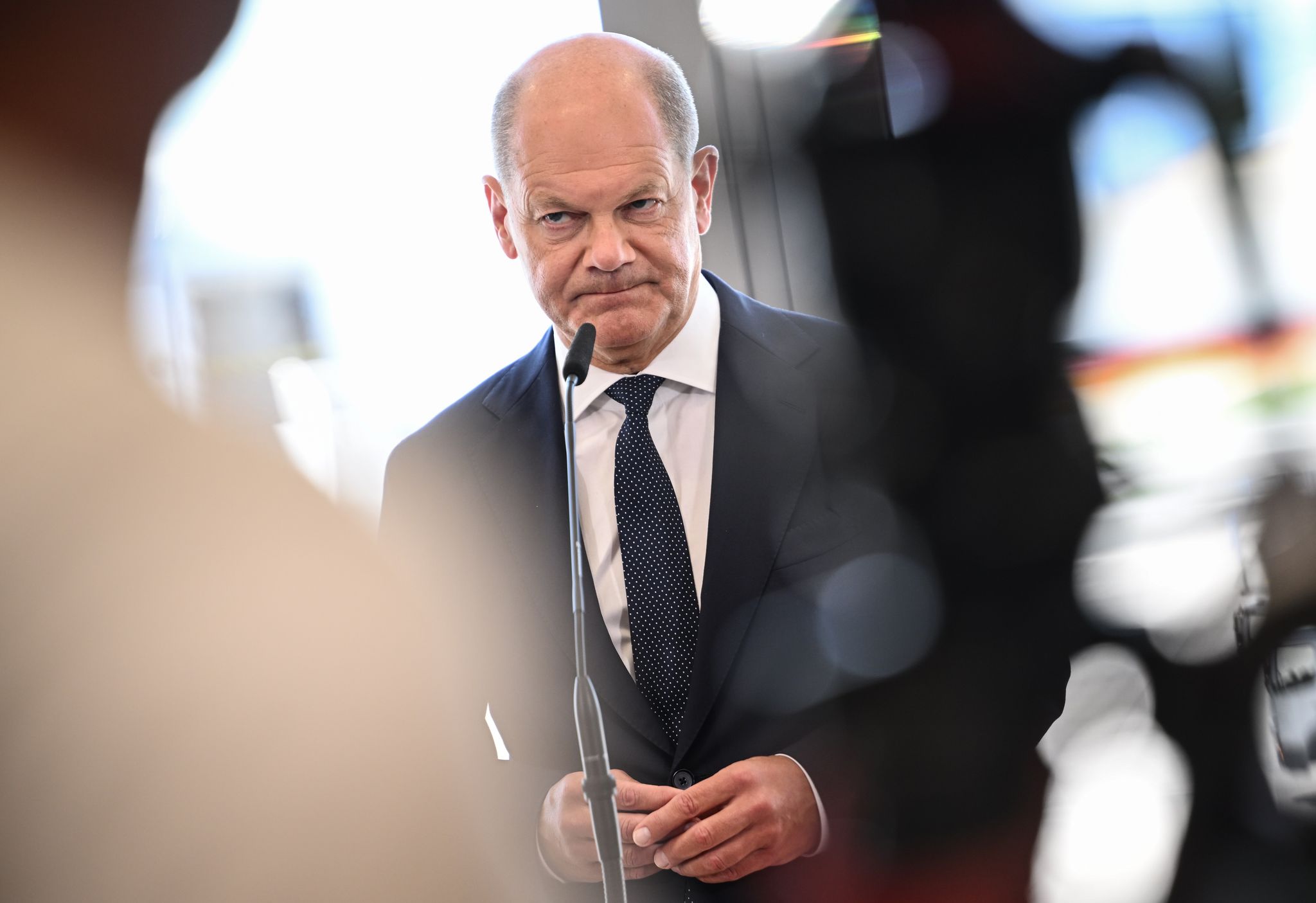 Olaf Scholz steht fest an Bidens Seite beim Nato-Gipfel