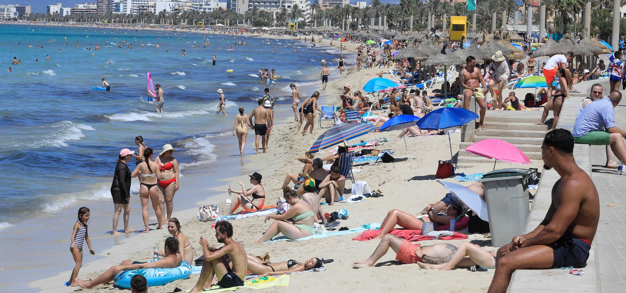 Trotz der Proteste immer mehr Hotelgäste in Spanien