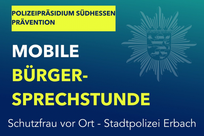 Polizei Erbach: Mobile Bürgersprechstunde
