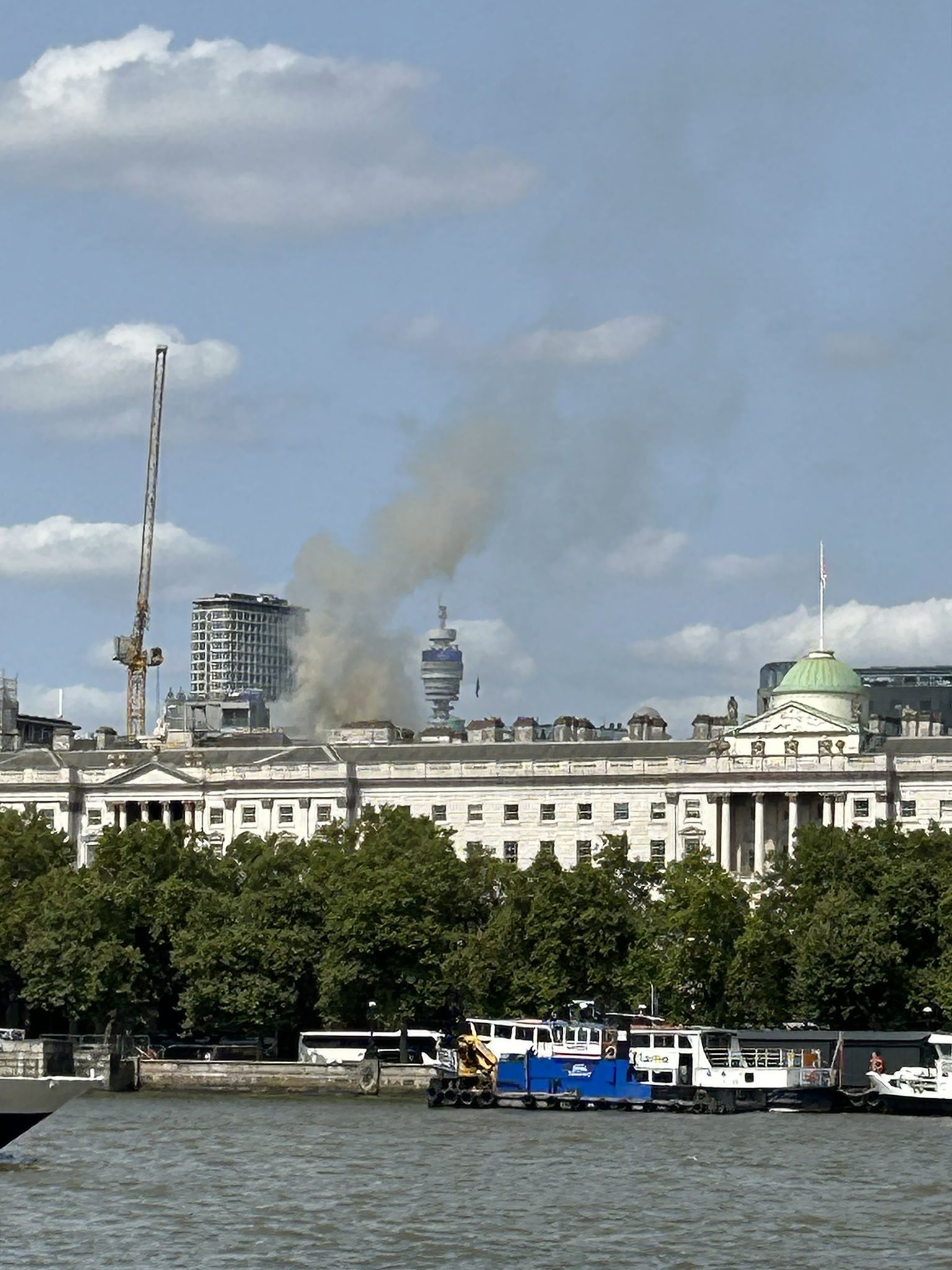 Brand in historischem Somerset House