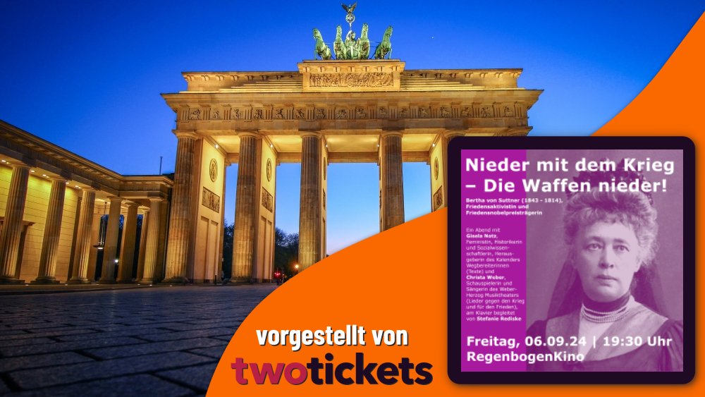 Vorträge & Diskussionen in Berlin am 06.09.24: “Nieder mit den Waffen – die Waffen nieder”